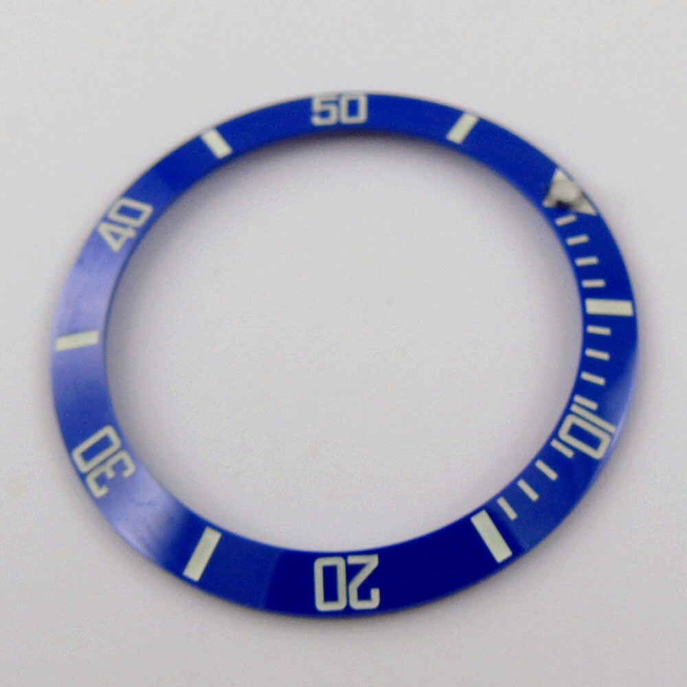 Ceramic Sloping Watch Bezel Insert Fit For 38mm SUB Automatic Mens Watch Case