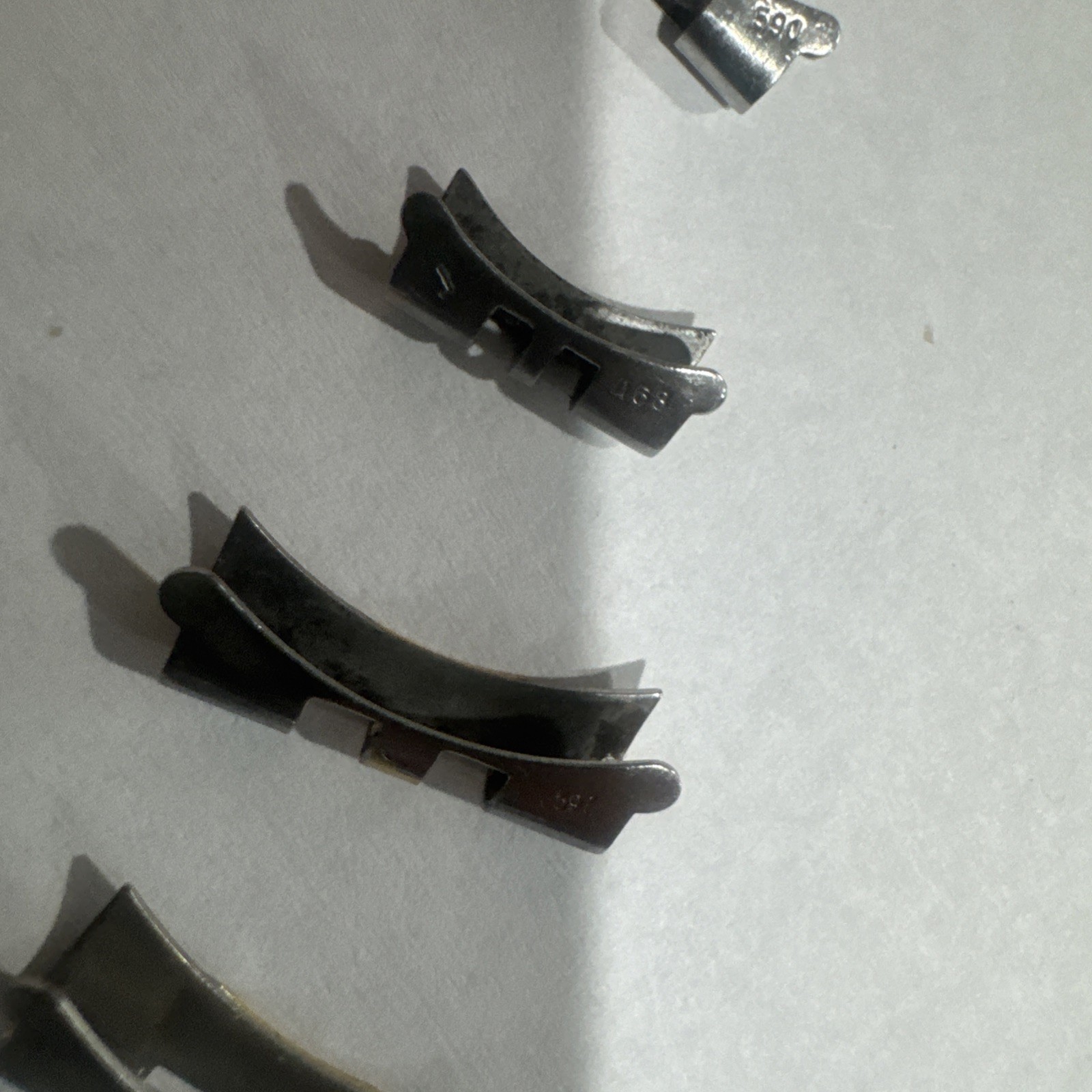 Rolex Steel And Gold Factory End Links 5 Piece Lot Assorted