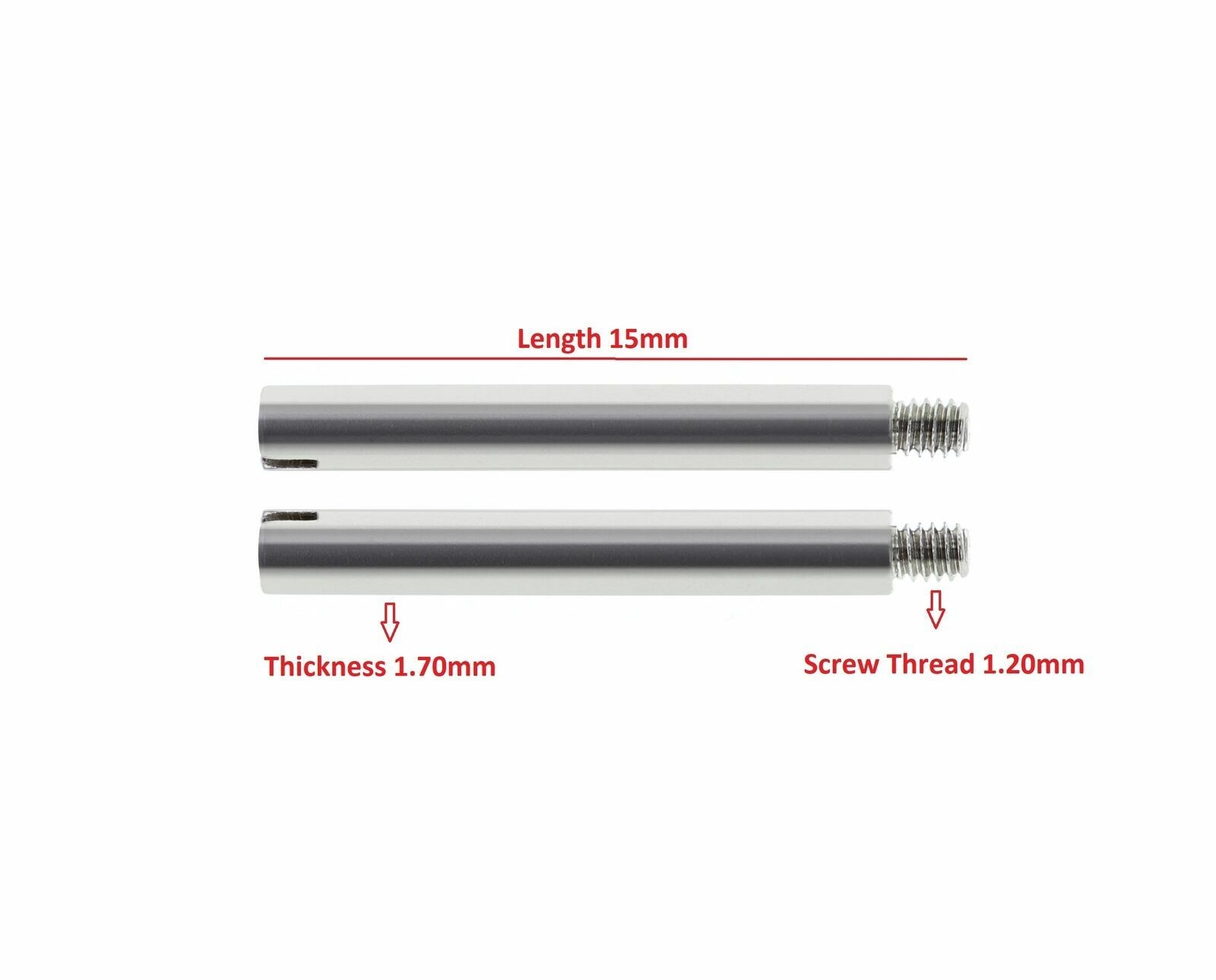 2 – 15MM SCREW FOR ROLEX SUBMARINER ,GMT OYSTER WATCH BAND LINK STAINLESS STEEL