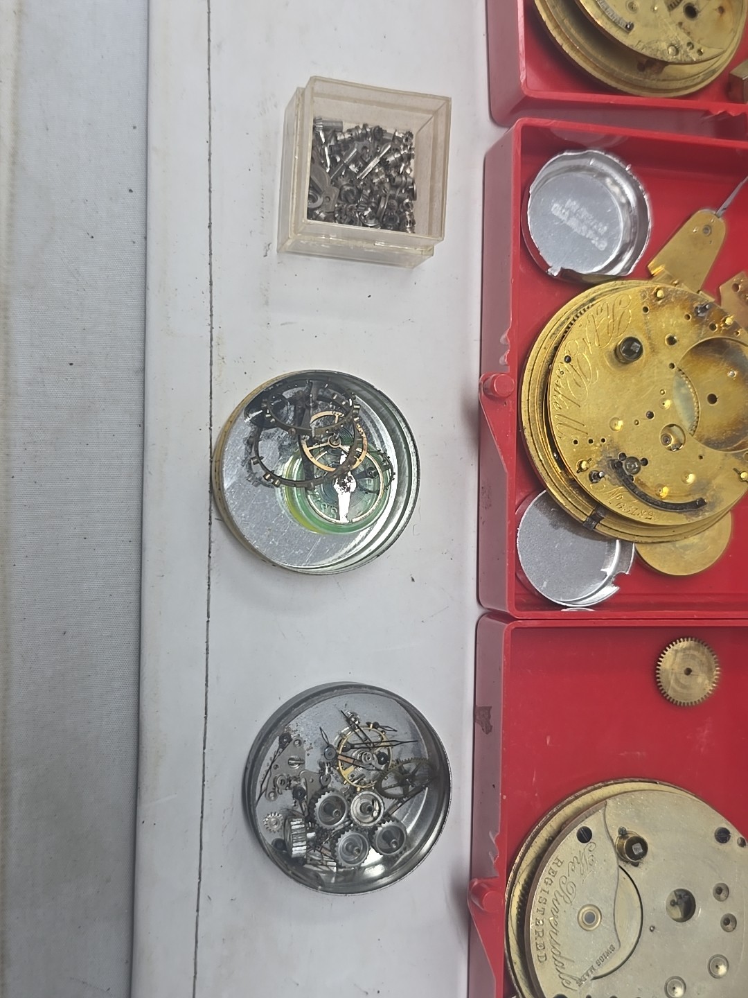 Antique Pocketwatch Watch Parts and REPAIR Lot London SteamPunk Crafts NO RETURN