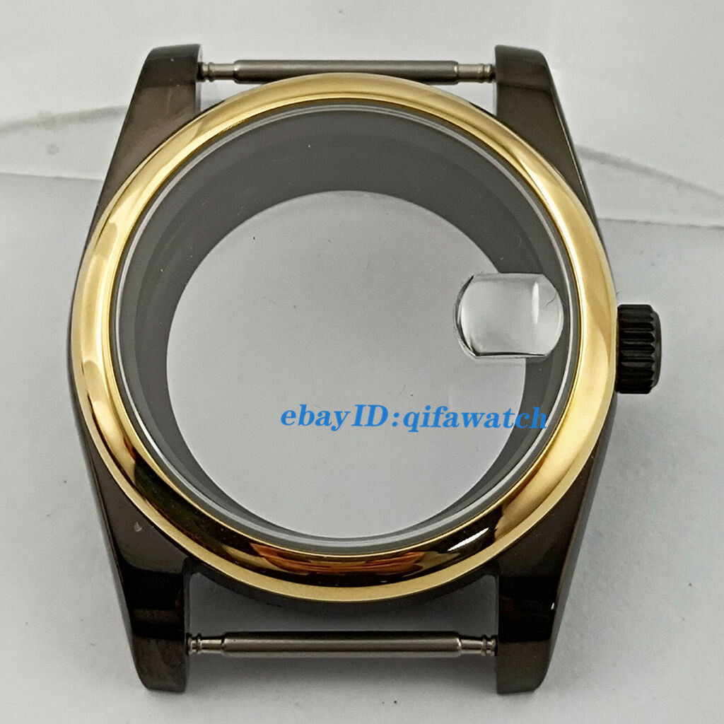 36mm/39mm black case sapphire glass fit NH35 PT5000 Miyota 8215 2813 movement