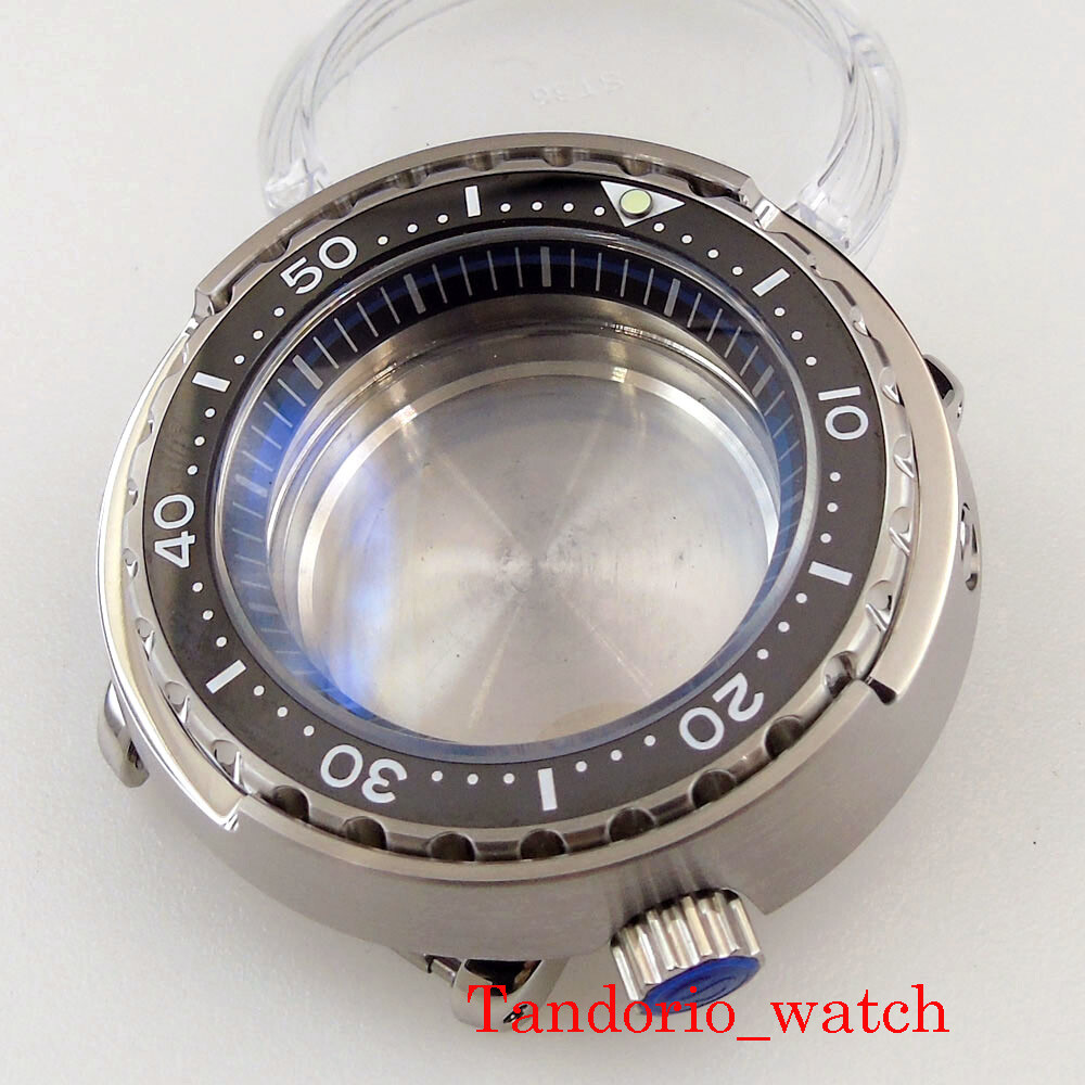 47mm Watch Case 20ATM Diver Fit NH35A Skx007 SBBN031 Sapphire Crystal