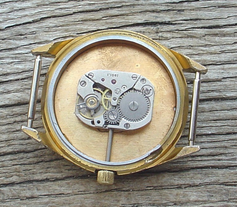 Vintage Dress watch Luch Pennant – “Вымпел” (Russia USSR) mens watch BLACK DIAL.