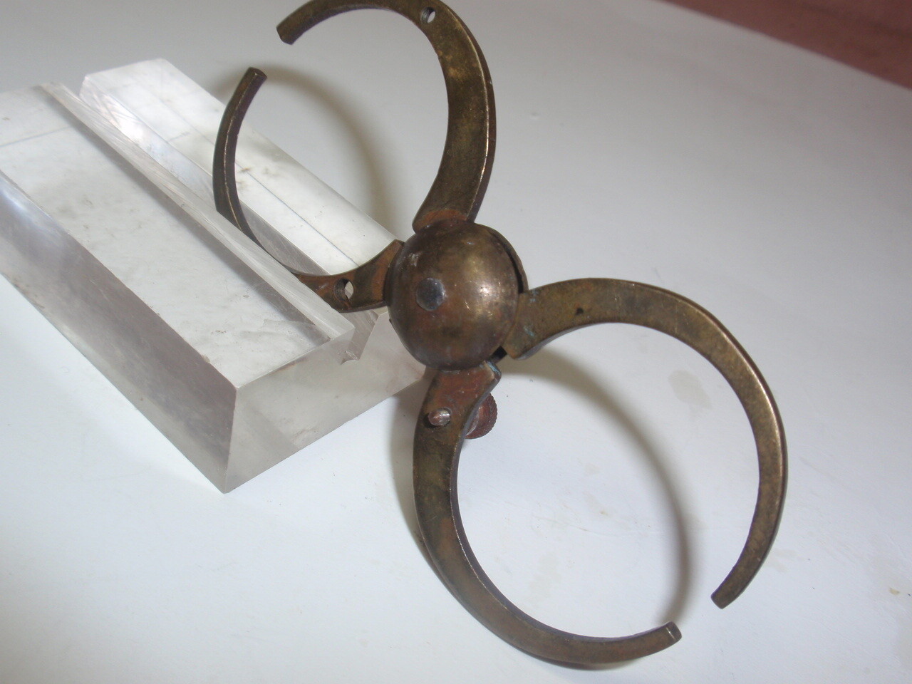 Antique~ BRASS Swiss Balance Truing .Poising Caliper *Watchmaker Tool #HMS -64