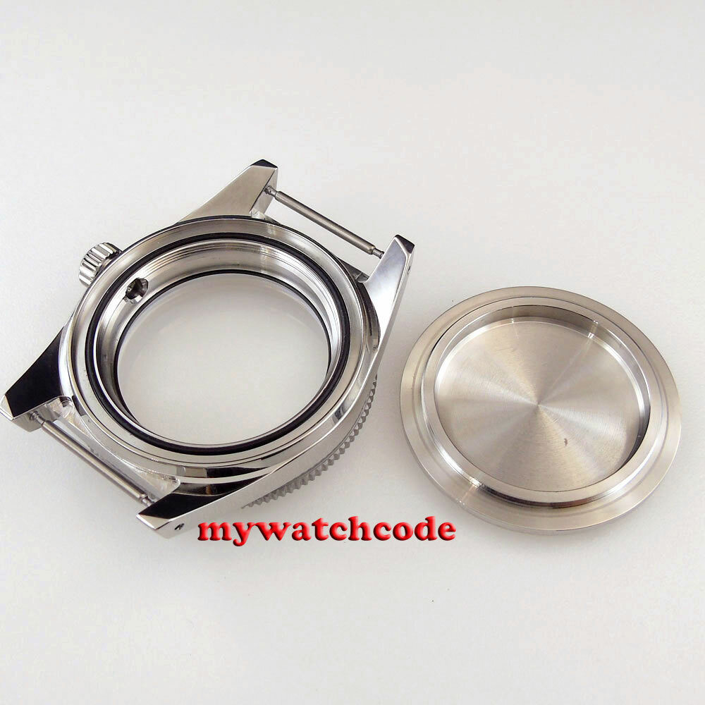 40mm Bow Sapphire Glass Watch Case Fit Seiko 62Mas NH34 NH35 NH36 7S26 ETA 2824