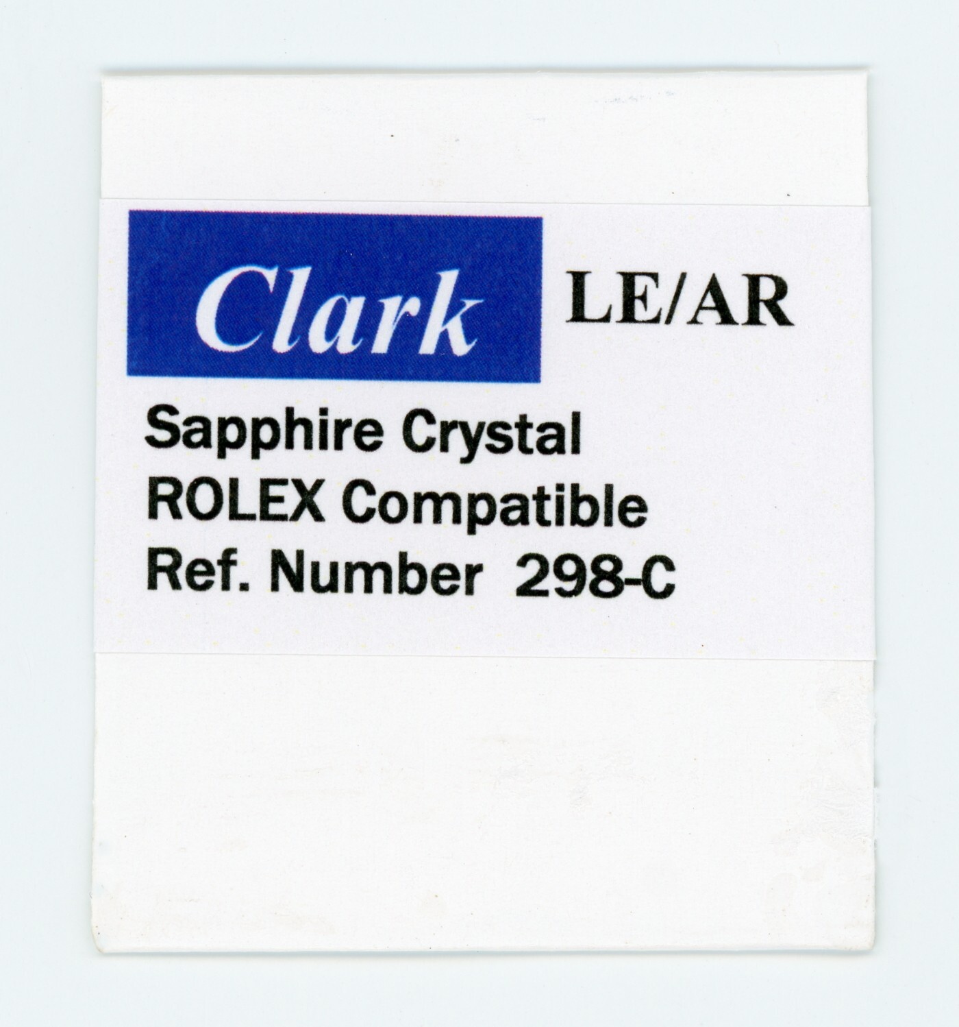 “Clark” 25- 298C AR L O Sapphire crystal for Rolex 298C replacement