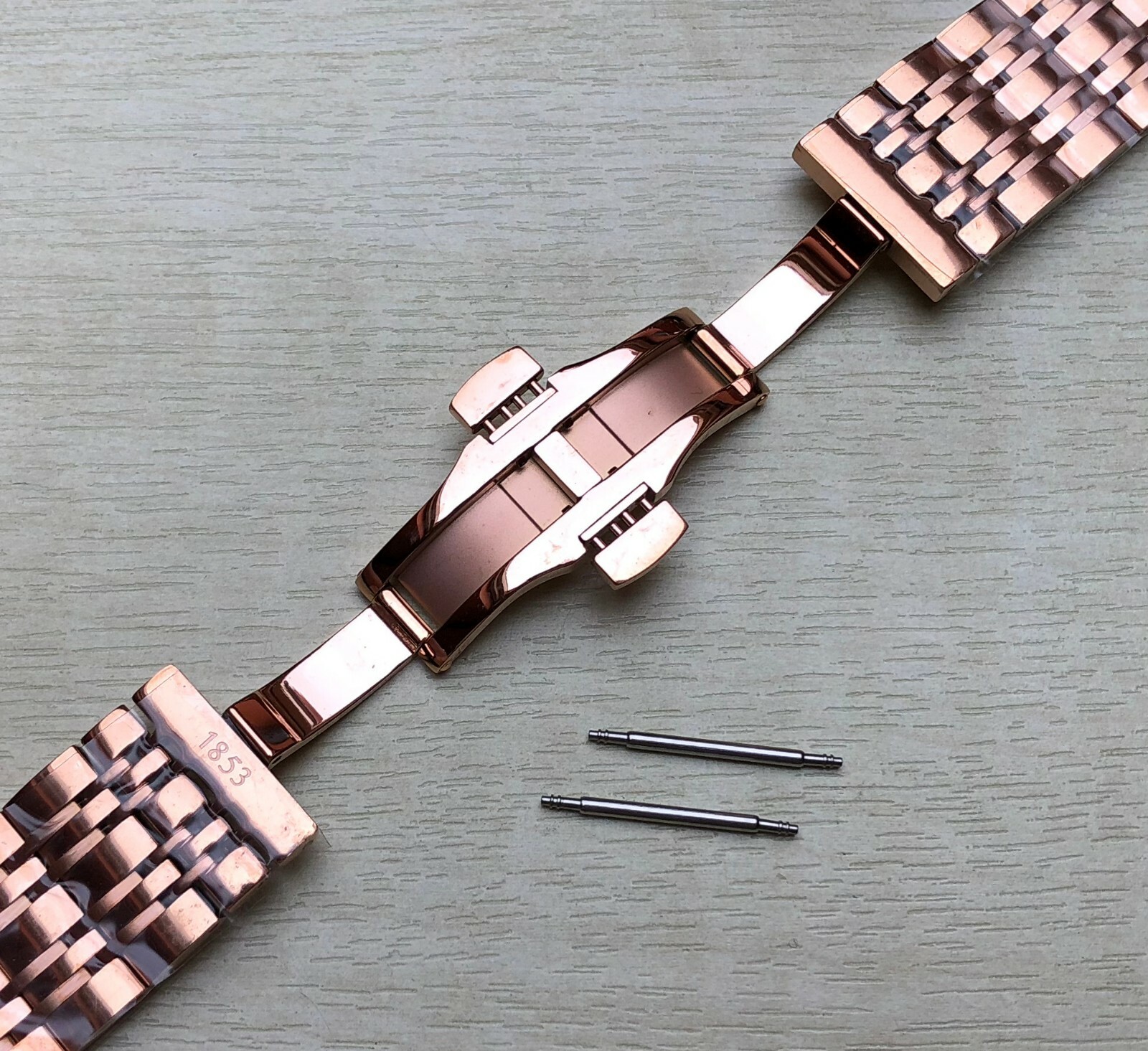 19mm ROSE GOLD Strap Fits Tissot Carson T085407A T085410A Bracelet/Band Watch