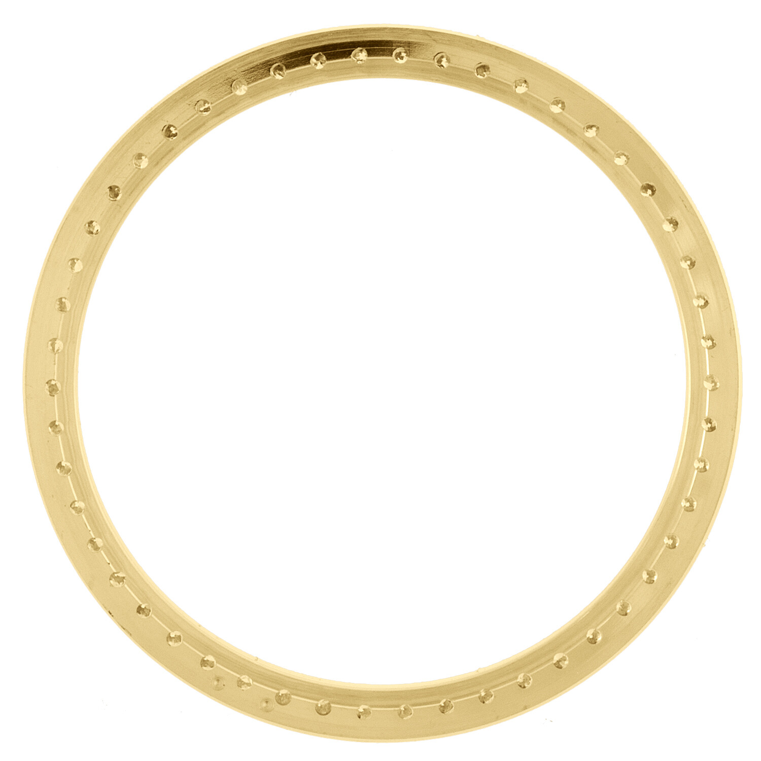 14K Yellow Gold Rolex DateJust 36 Bead Set Diamond Bezel Fits 36mm Watch 1.50 CT