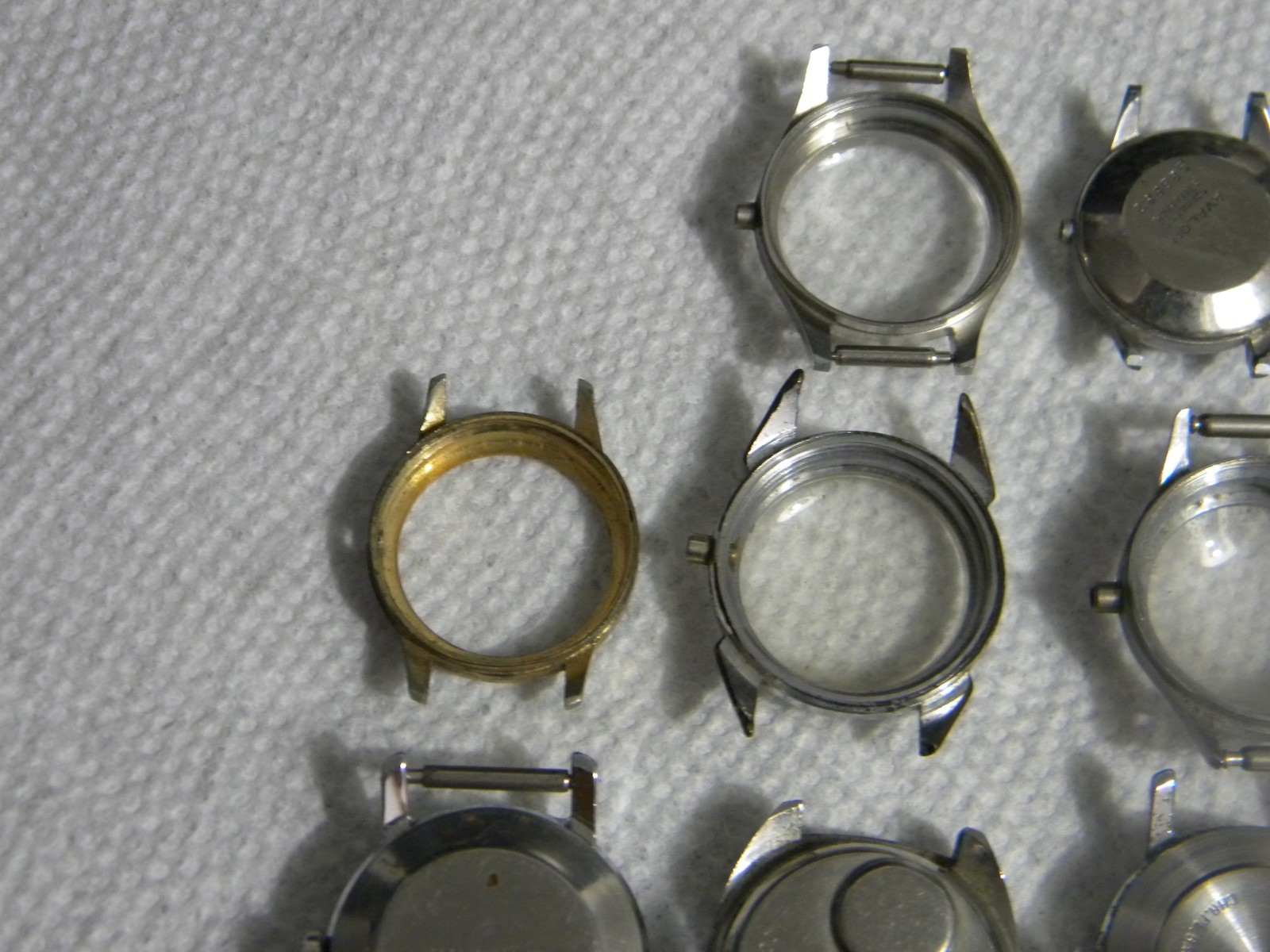 Lot of Ladies Mostly Stainless Steel Wrist Watch Cases Watches and Partial Cases