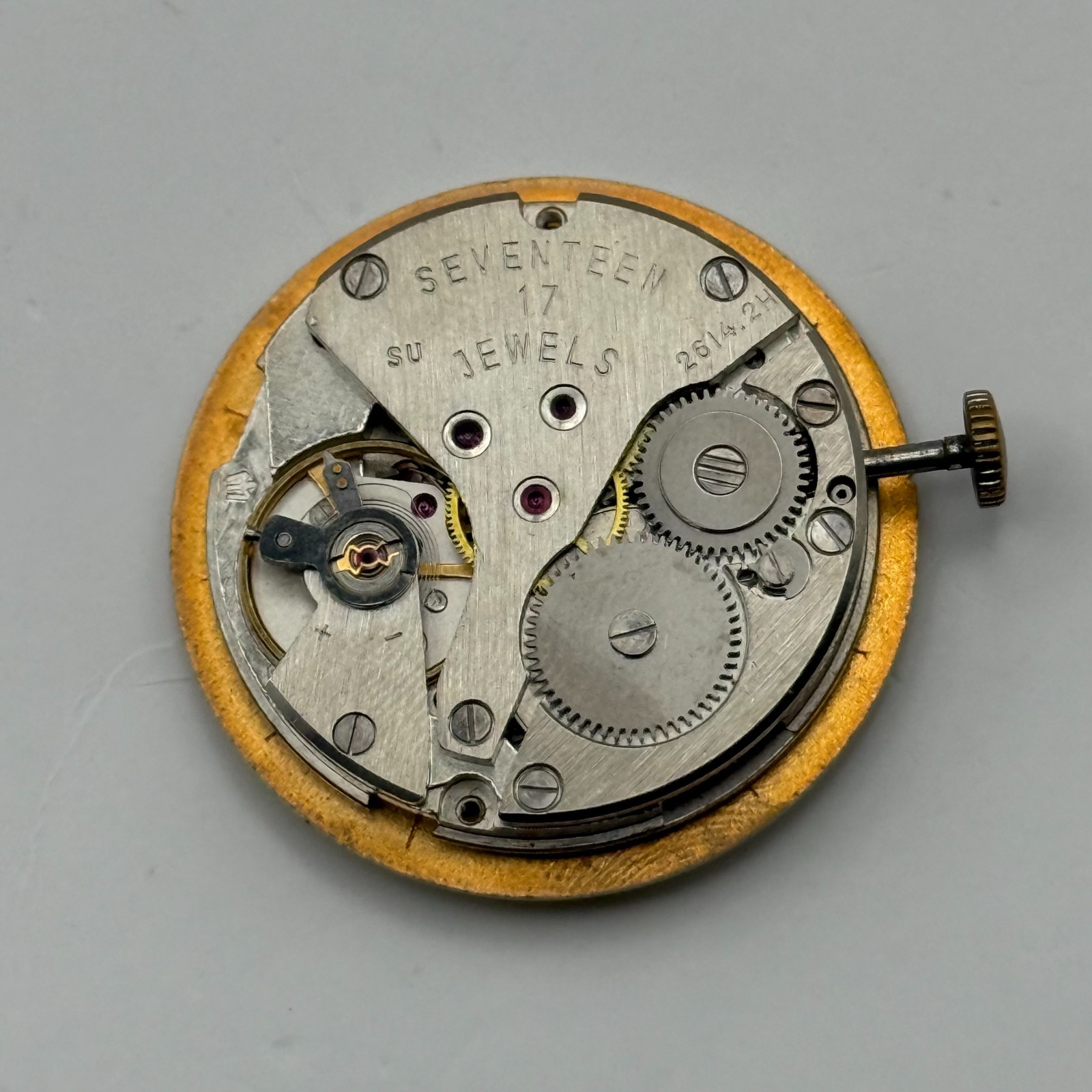 Poljot 2614.2H Watch Movement Sekonda Soviet 17 Jewels Parts Repair 26.4mm