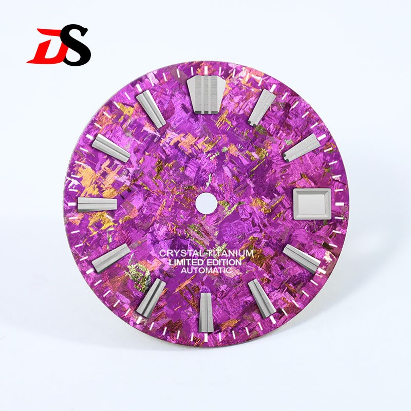 DS 28.5mm Dial Ice Crystal Titanium Dial GS MOD No Lume NH35 Movement