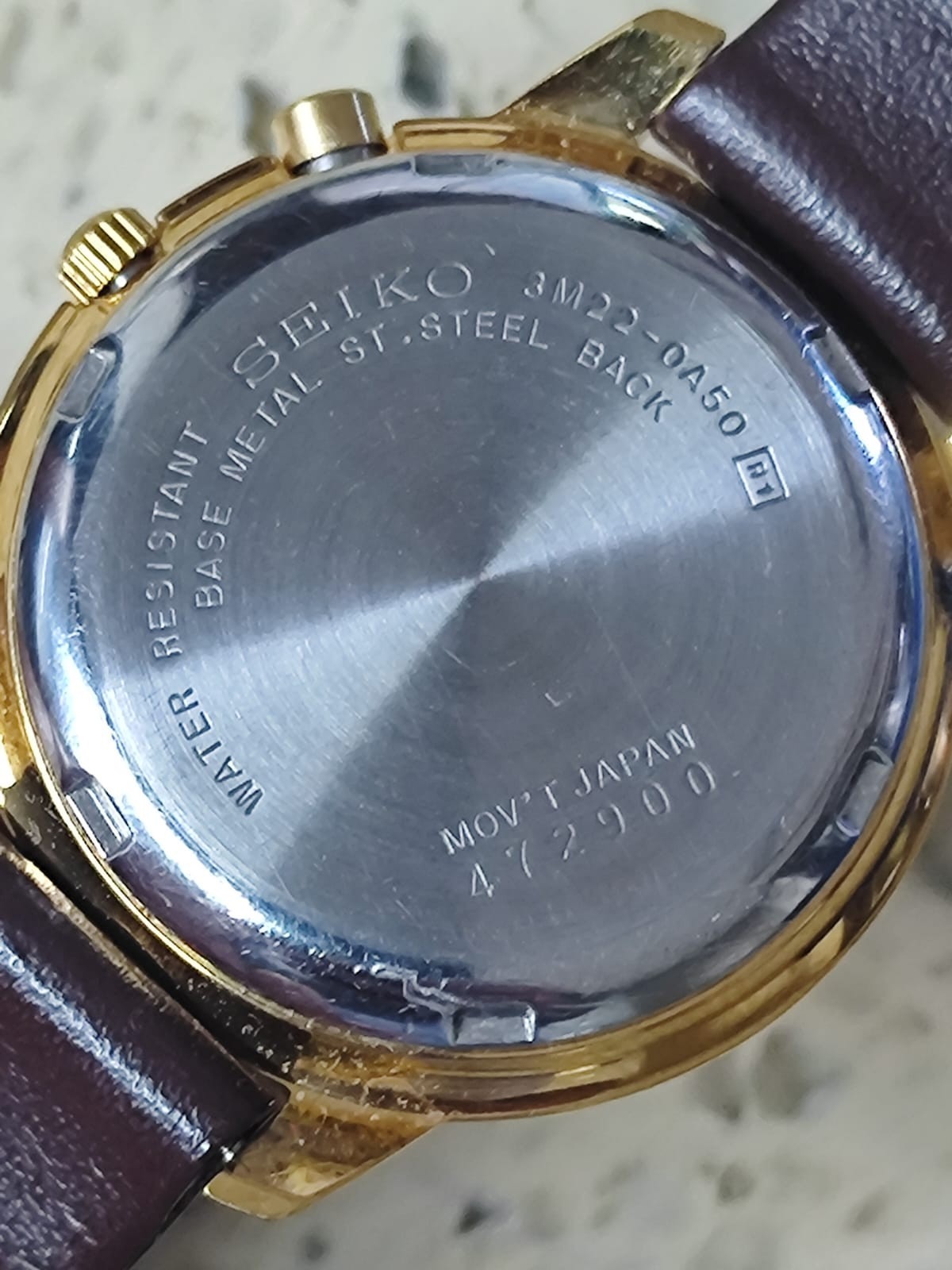 1995 Vintage Seiko Kinetic Lady 3M22-0A50 Work need Battery NEW