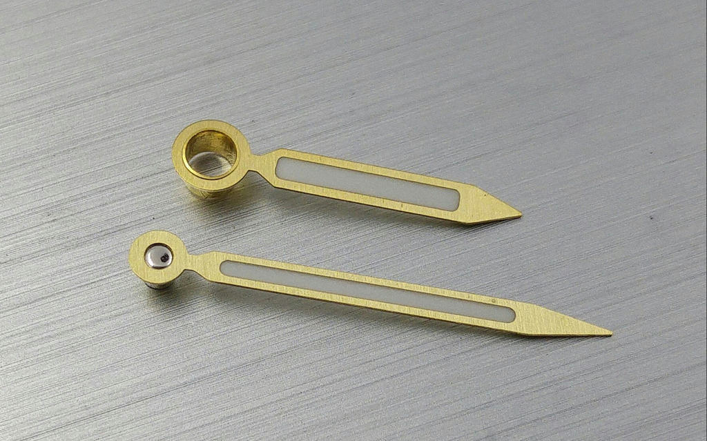 Long Tube Gold Double Pencil thin end Hand for 6497 Cortbert 616 Molnija 3601