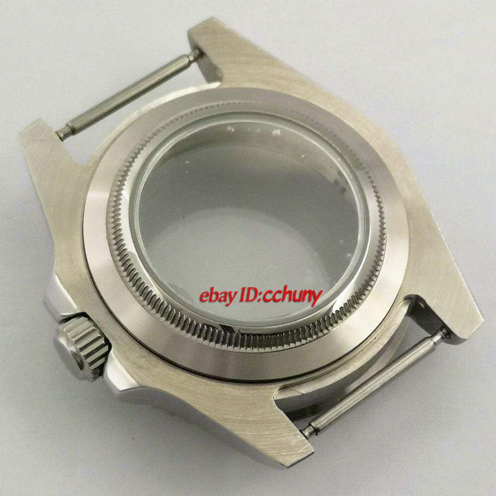 40mm Watch Case blue purple GMT titanium Bezel Glass back Fit NH35 NH36 Movement