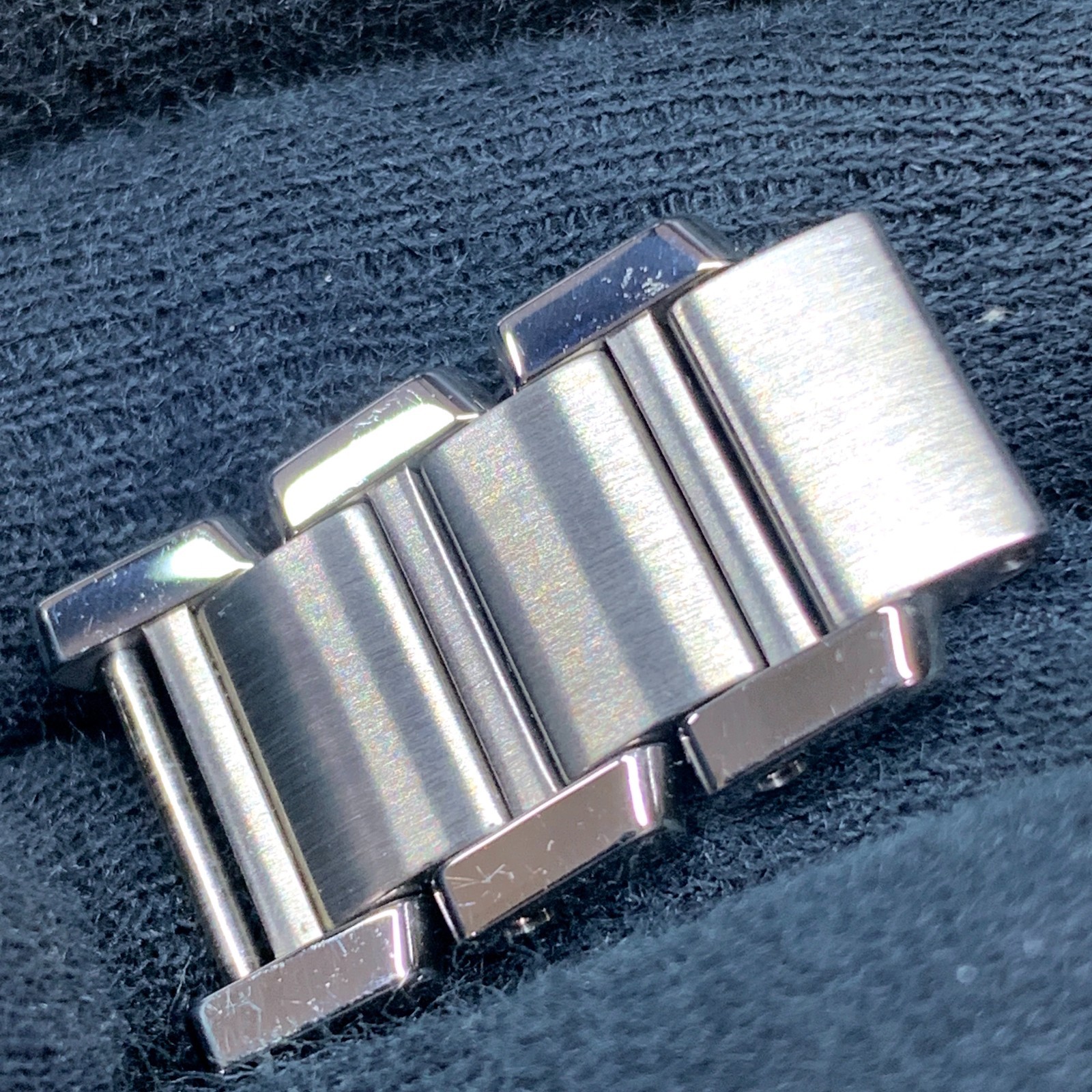 Genuine Cartier Tank Francaise 14.5mm 3P Link Watch Band Bracelet SS