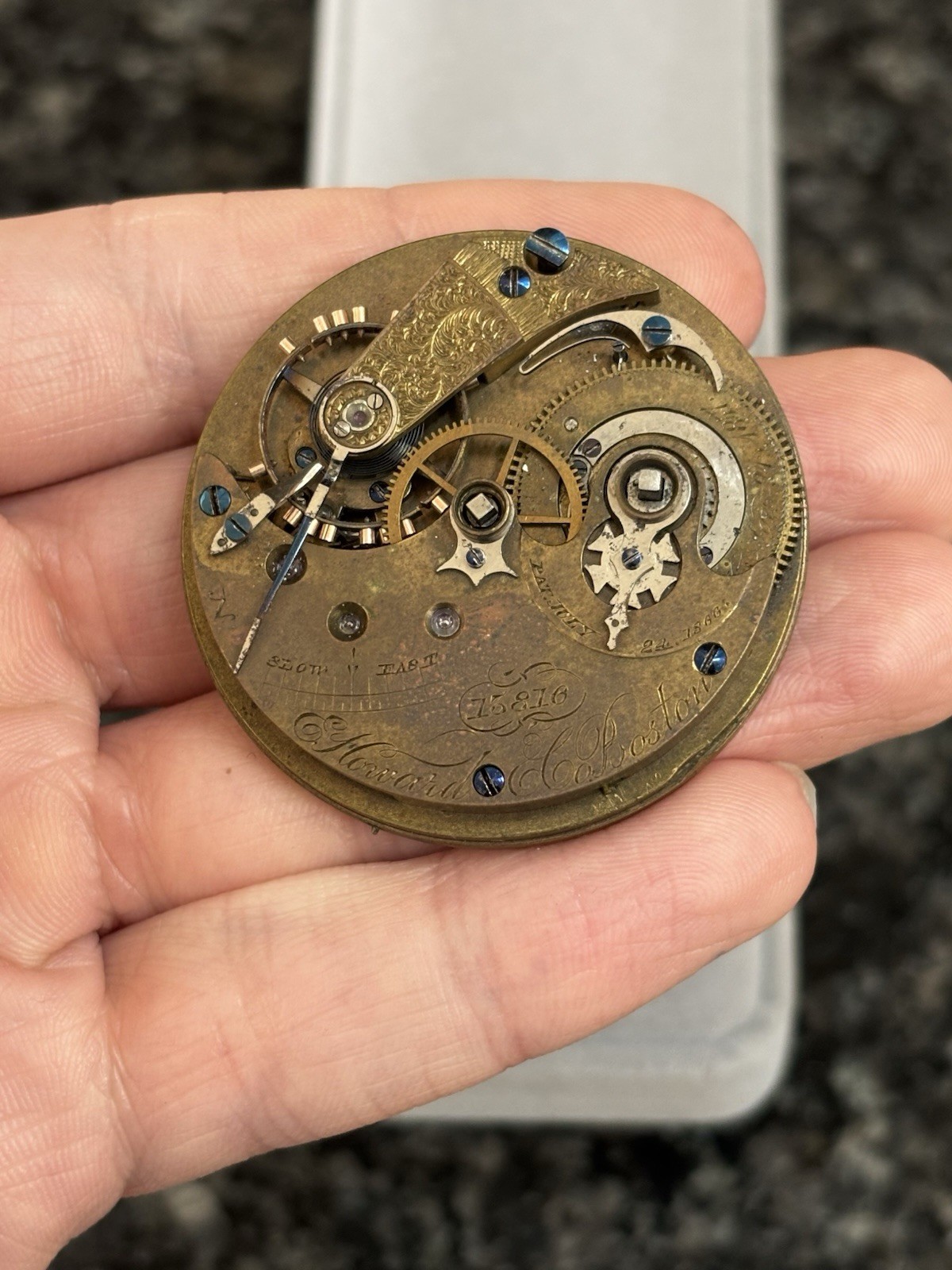 Antique 1868 E. Howard & Co. Series III Size N 15j Pocket Watch Movement – RARE
