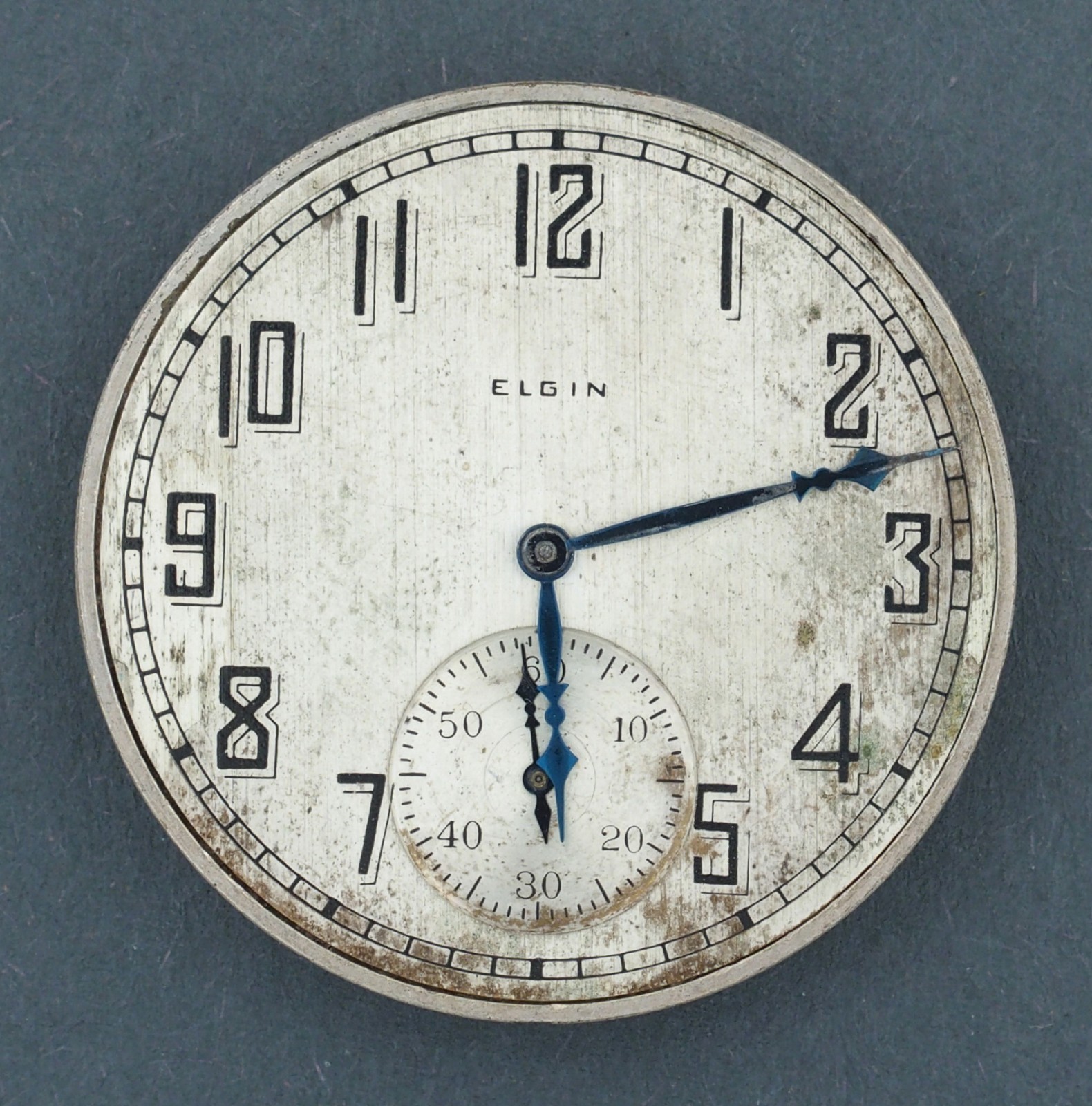 Elgin 12s 17J OF Grade 345 Pocket Watch Movement for Parts Repair #F159