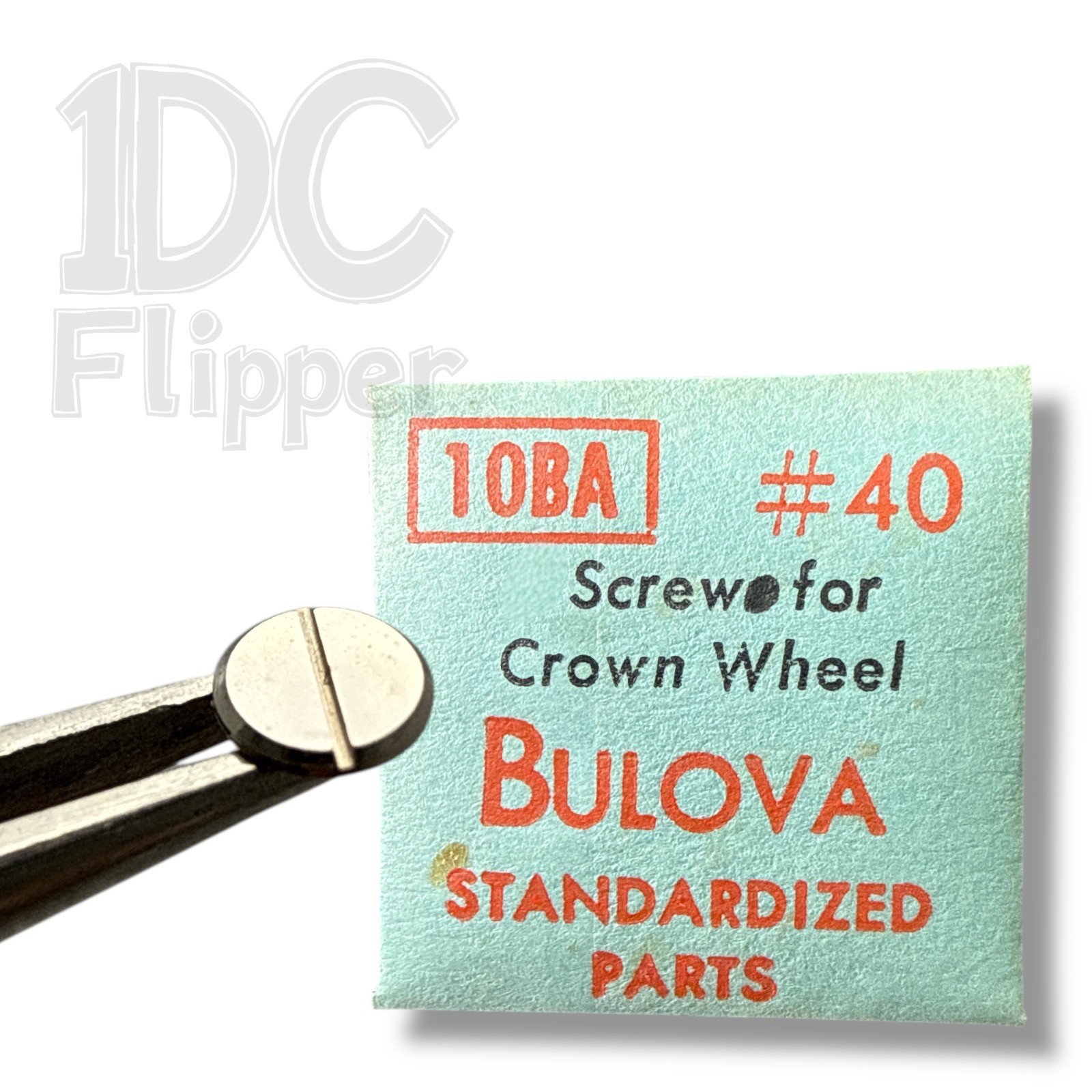 Bulova 10BA CROWN WHEEL SCREW #40 5420/107 ETA 900 Fits Multiple, Read!
