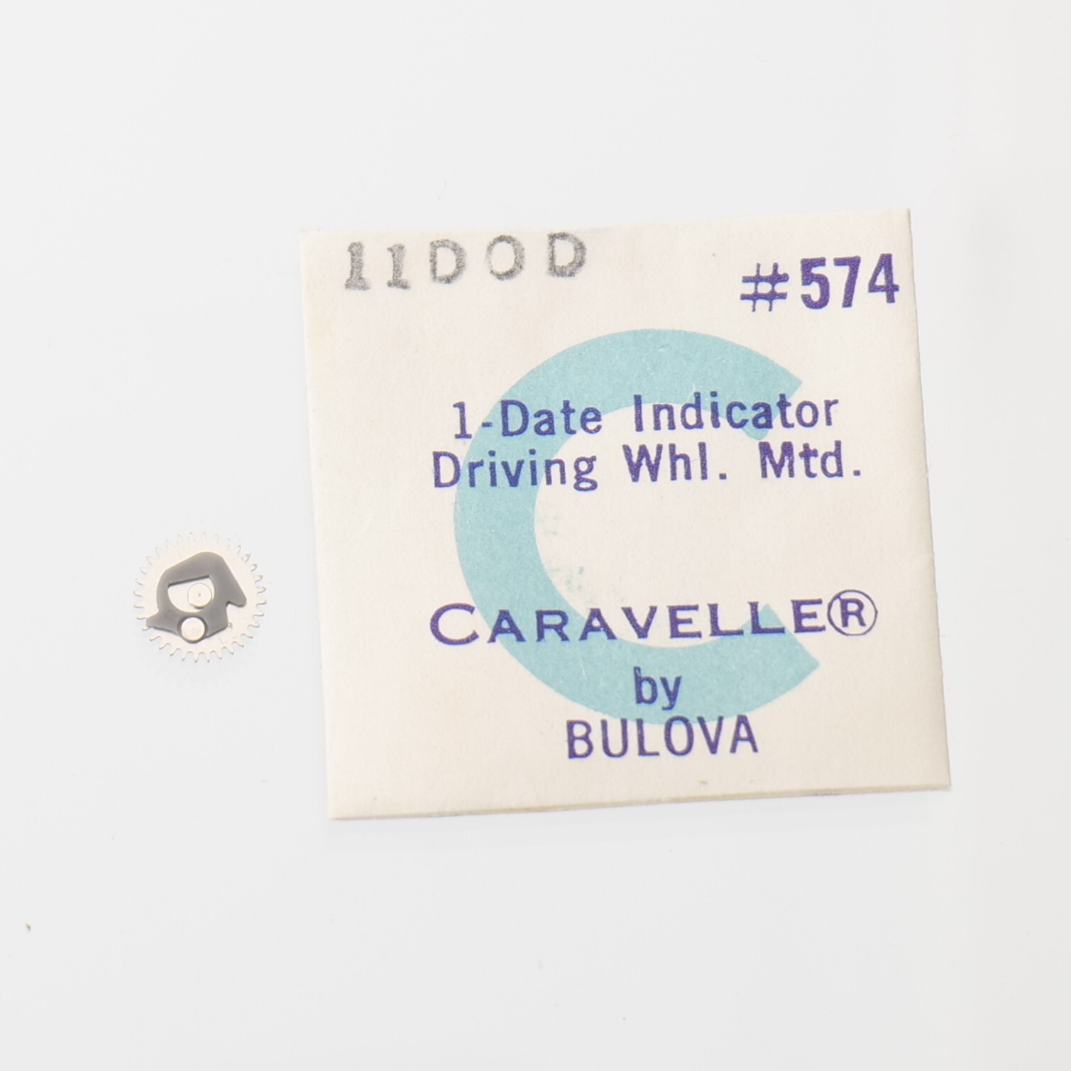 Caravelle Watch 11DOD Part (1) Date Indicator Driving Wheel NOS #574 (C4D11)