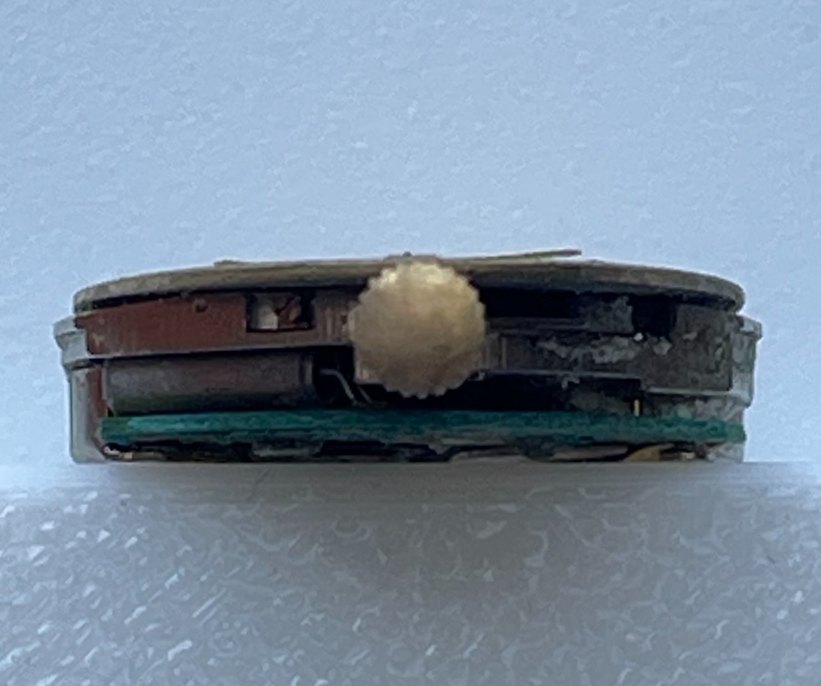 Caravelle Bulova Ladies Watch Movement Oval Gold Tone Dial Parts Repair 5 Jewels