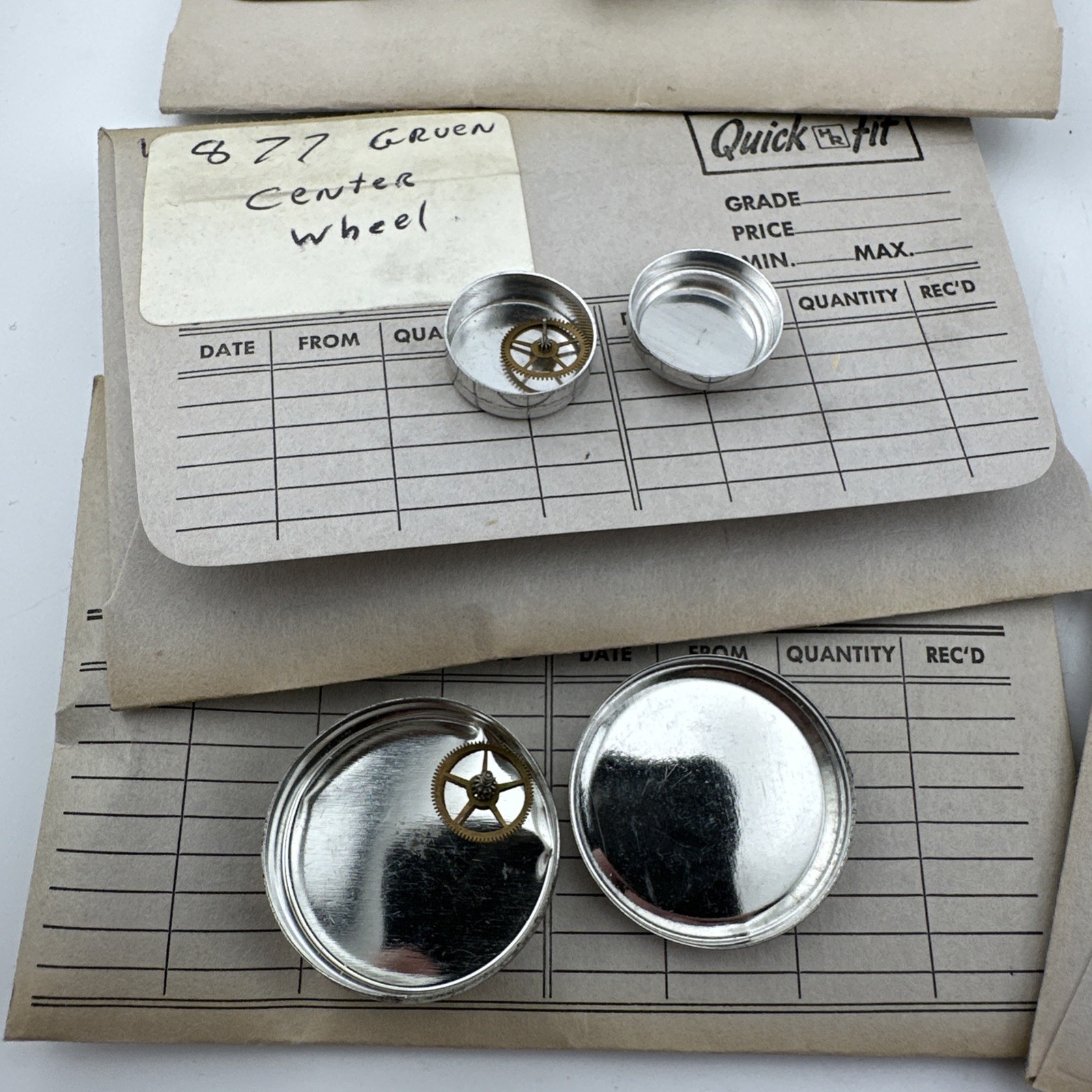Vintage NOS Watch Parts Lot Gruen Parts Mixed Watchmaker Material