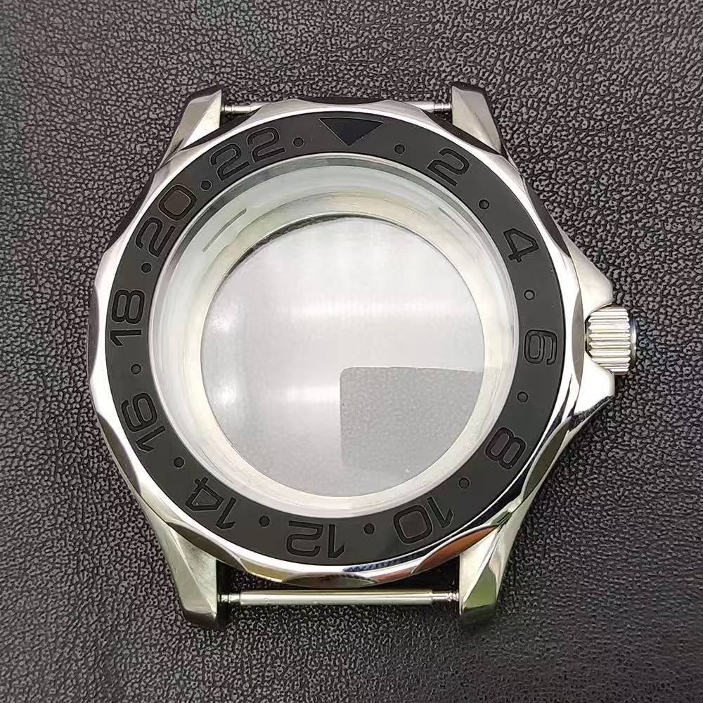 41mm NH35 NH36 Watch Case Ceramic Bezel Exhibition Caseback Stainless Steel