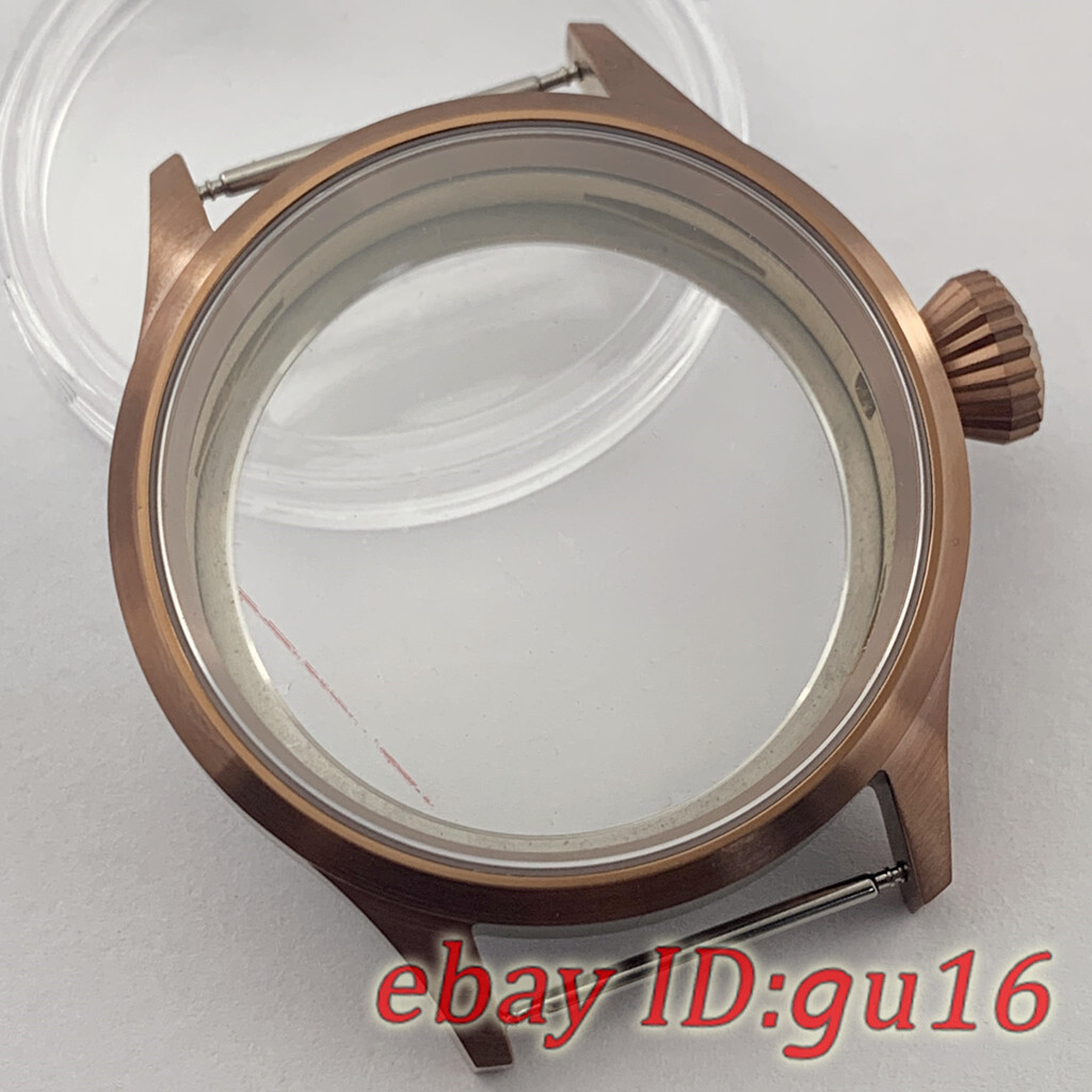 43mm Sapphire crystal watch case Fit ETA 6497/6498 seagull 3600 3620 Movement
