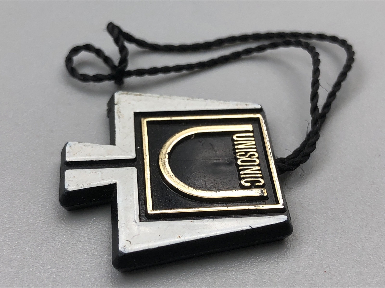 RARE VINTAGE 60s 70s UNIVERSAL GENEVE UNISONIC WATCH HANGTAG TAG DIVER BUZZSAW