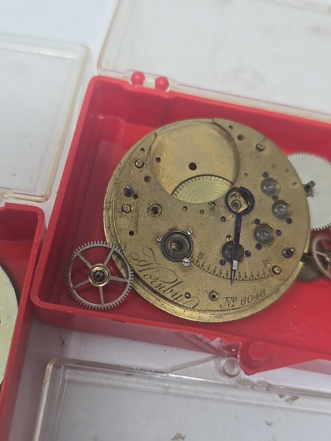 Antique Pocketwatch Watch Parts and REPAIR Lot London SteamPunk Crafts NO RETURN