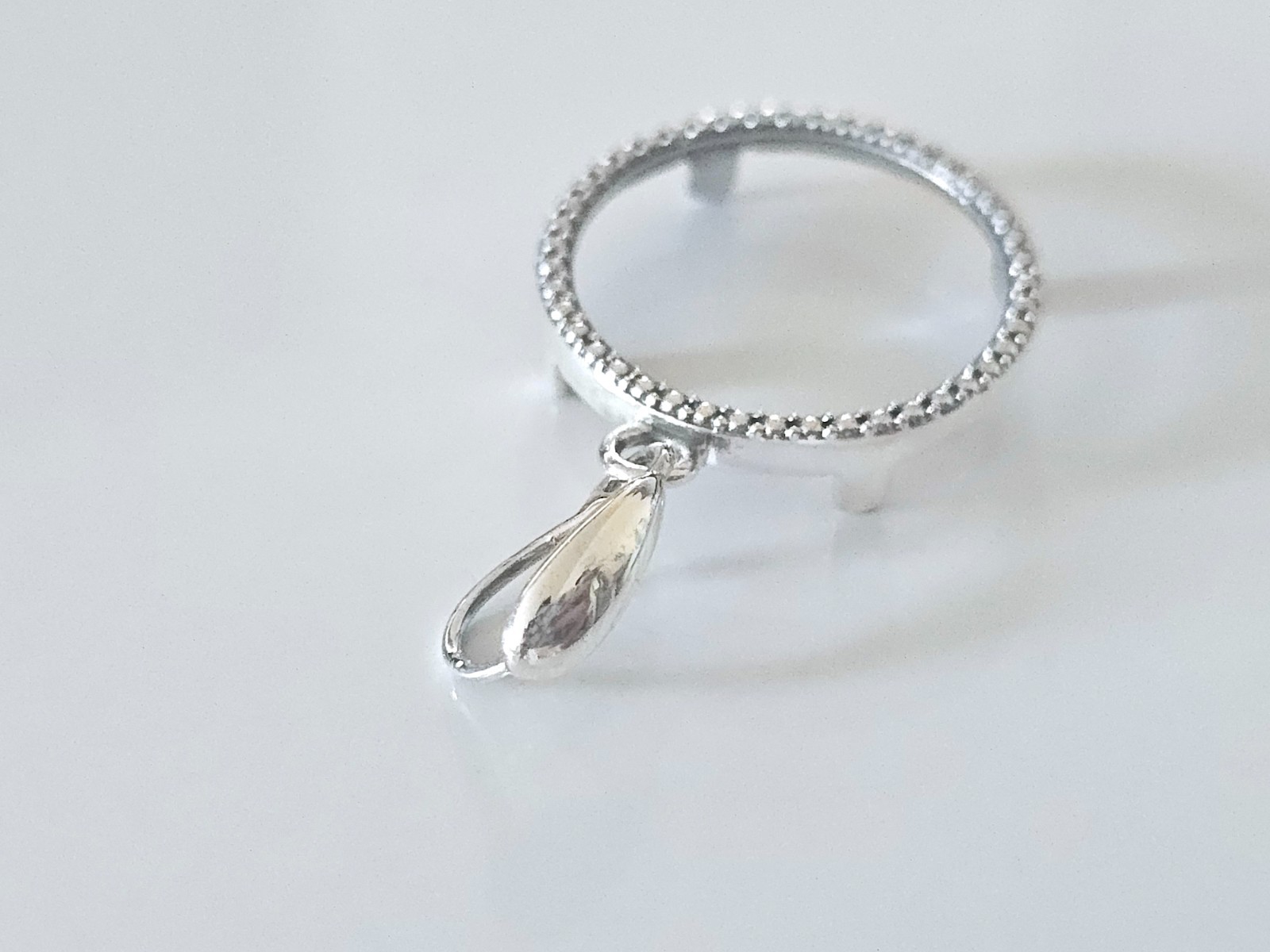 925 Sterling Silver Prong Back Illusion Edge Bezel for 18mm Dime 10 Cent Coins
