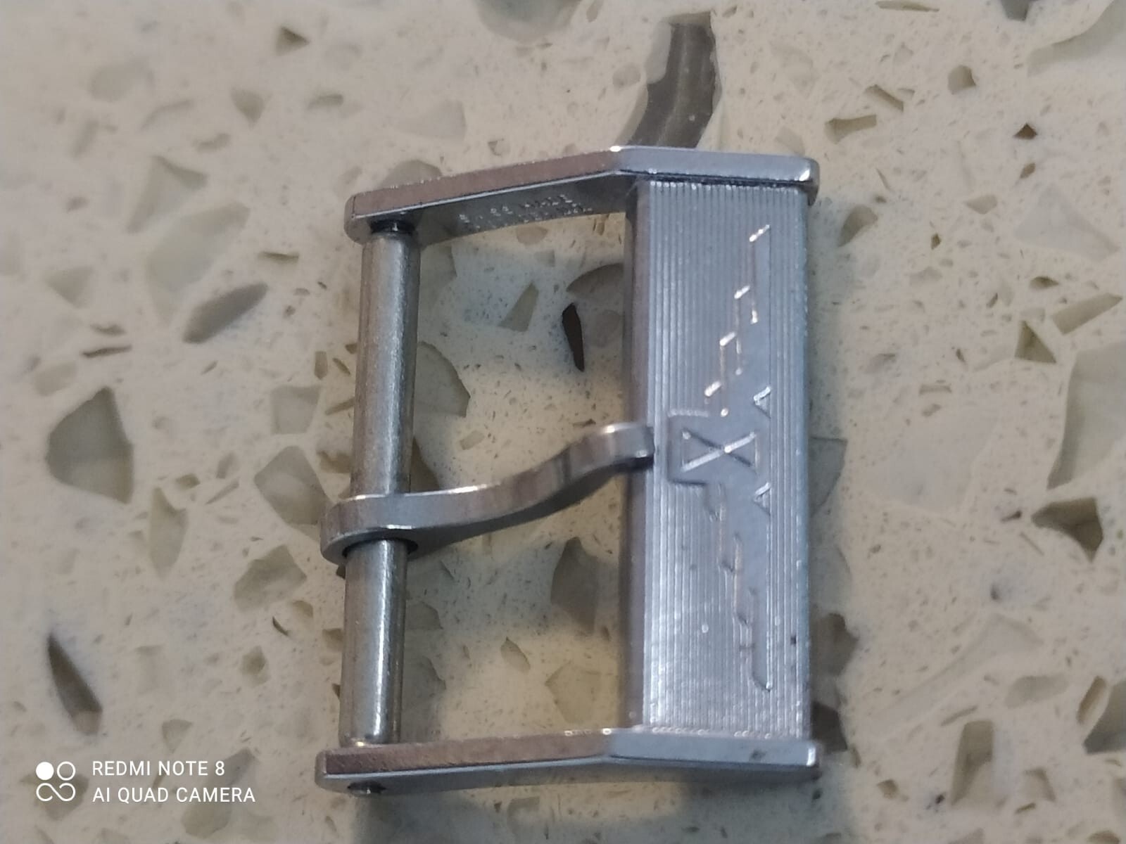Original Longines Buckle Fibbia 12mm from 1970 Steel NOS