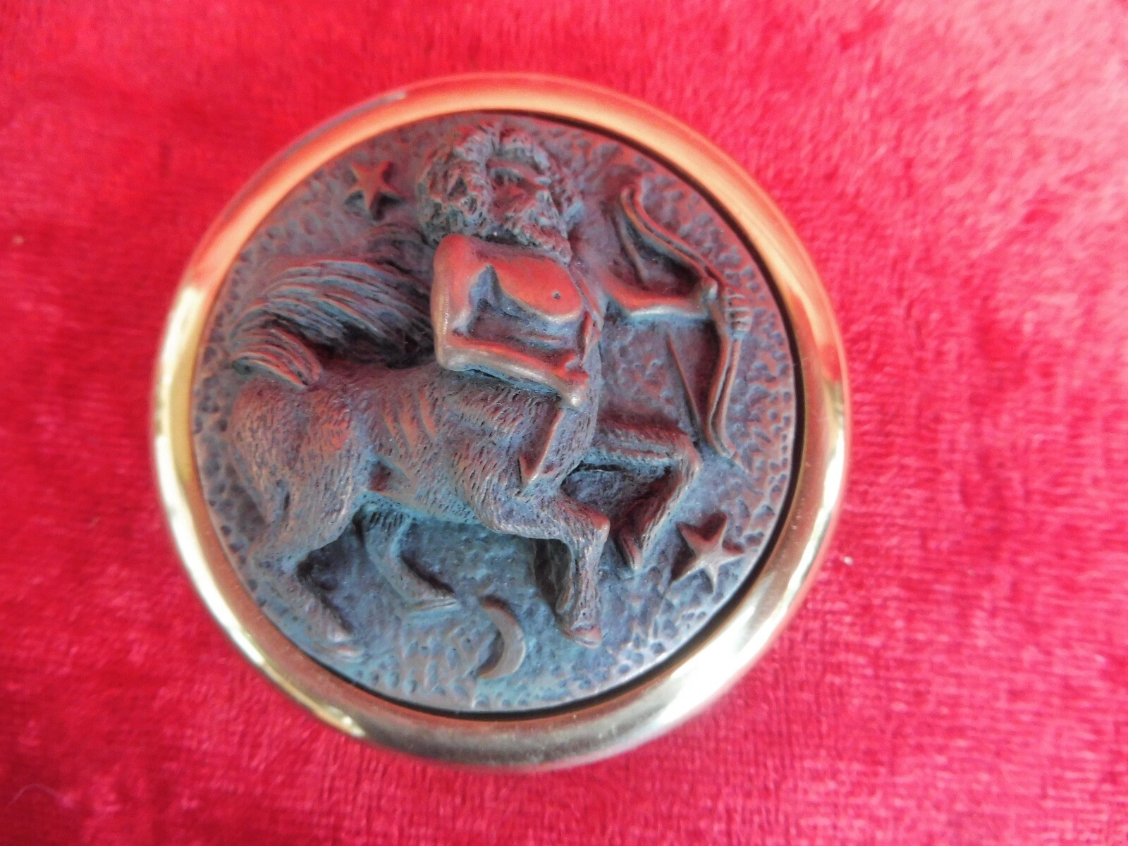 Beautiful Card Clip, Zodiac Sign: Sagittarius, Zidiac, Brass