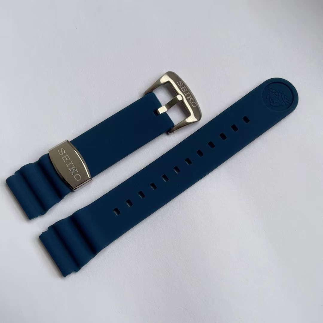 SEIKO Rubber Silicon 22mm R034011J0 NAVY BLUE