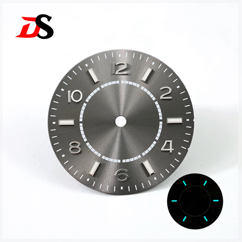 DS Arabic Numerals Dial NH35 Blue Lume Custom Logo 28.5mm Dial NH70 SKX007 NH38