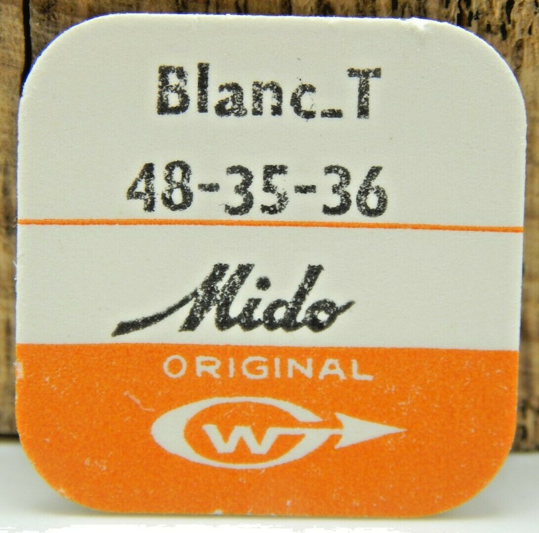 Vintage NOS NEW OLD STOCK original Mido Crown Stainless Steel 48-35-36 4.8mm