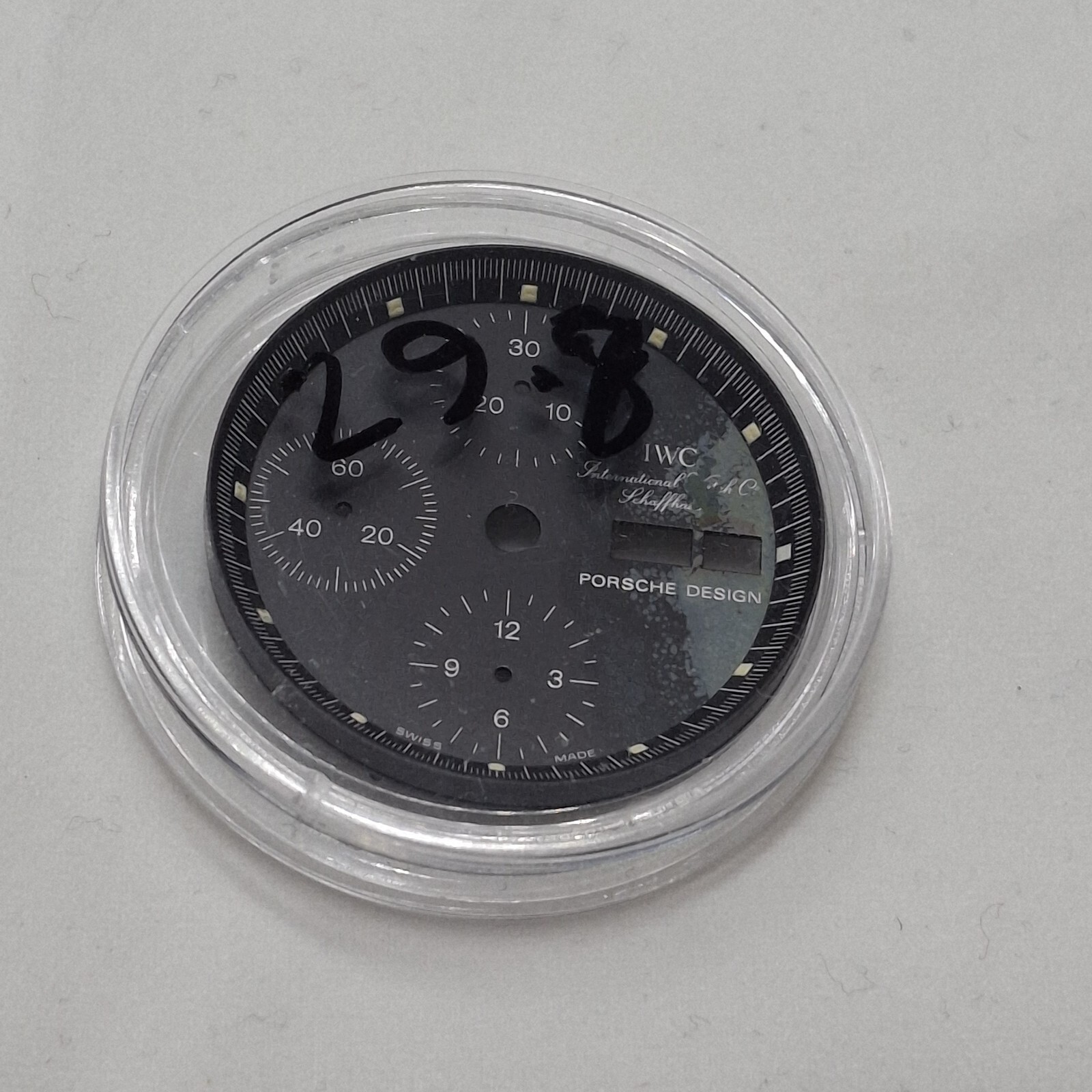 IWC Watch Chronograph Porsch Design vintage dial 29mm PARTS Part Swiss #x6