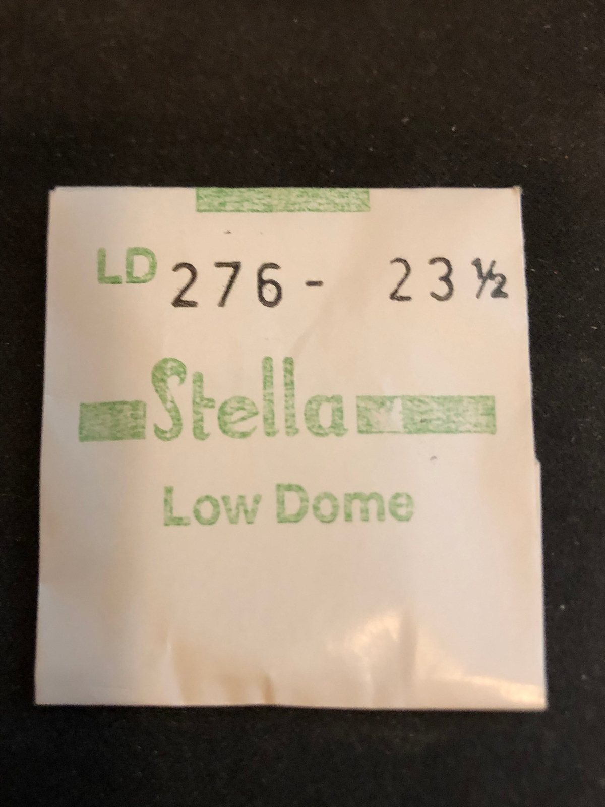 Stella LD-276 23½ Round Low Dome Wrist Watch Crystal 27.6mm – New
