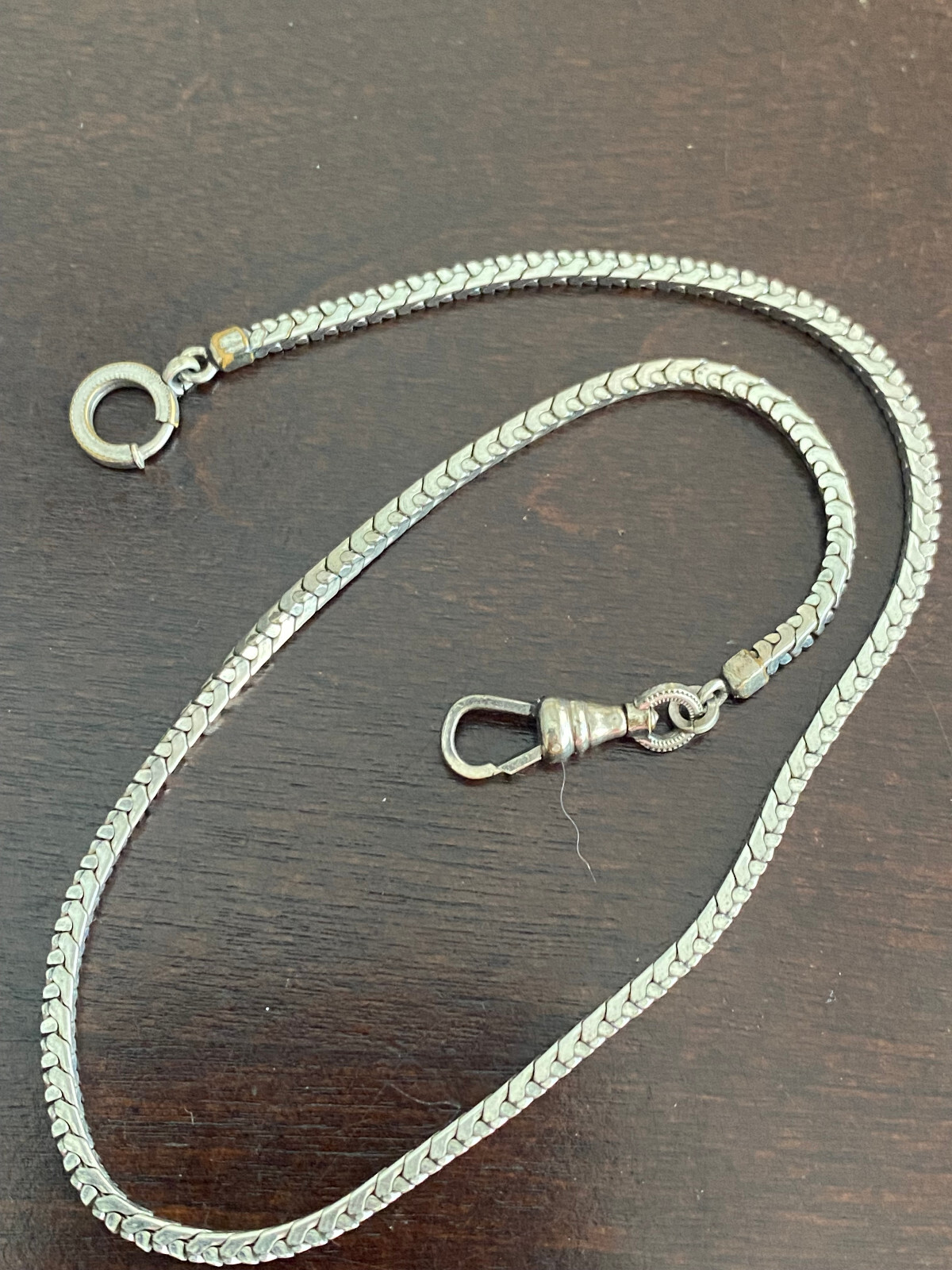 VINTAGE 13 INCH 1/20TH 12K GOLD FILLED POCKET WATCH CHAIN, NICE