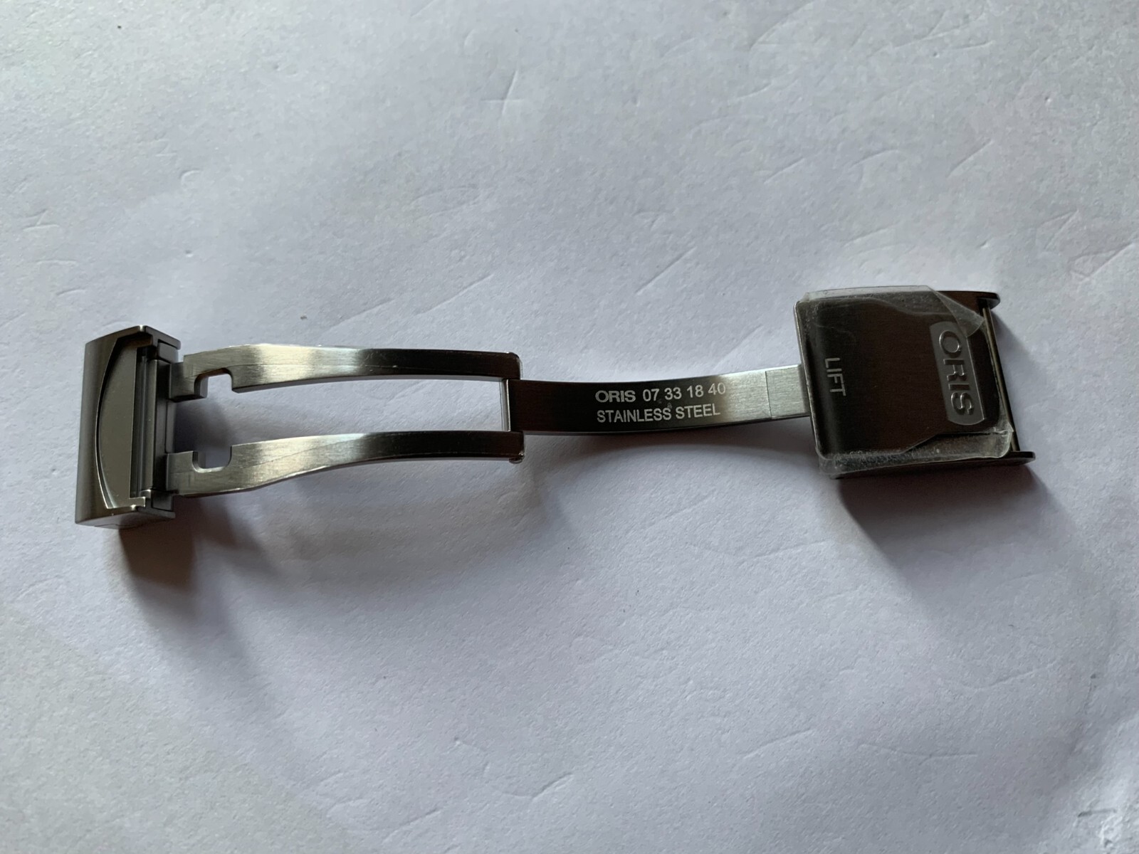 Genuine ORIS 18mm stainless steel clasp buckle for leather band strap bracelet