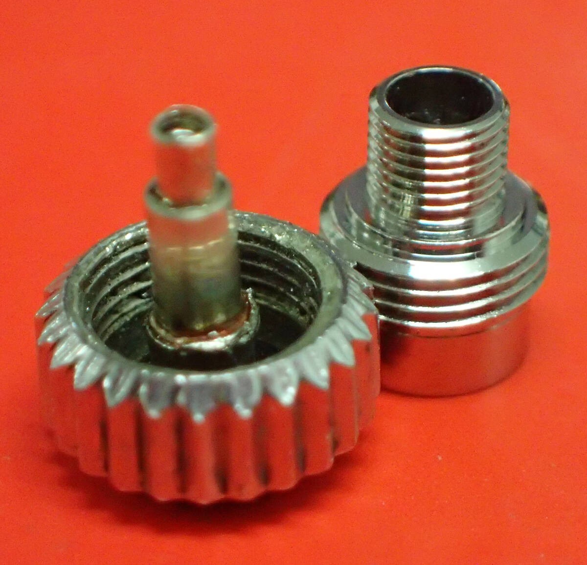 Rolex Genuine 702-0 Crown and Tube 7mm Set Junk Replaced Pipe Parts Only