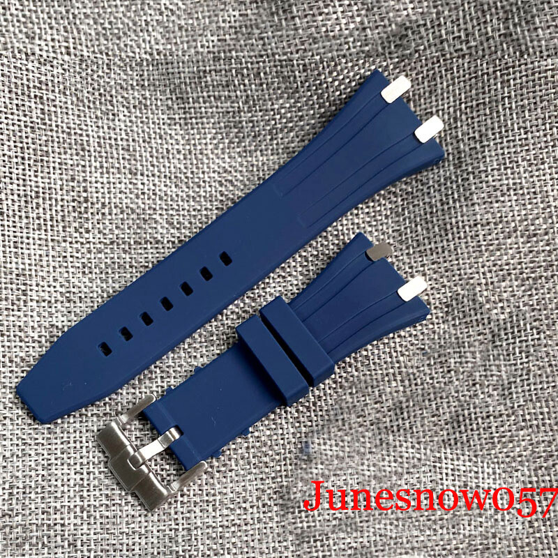 42MM Brushed Sliver Watch Case Rubber Strap Fit NH35 NH36 SKX SRP Sapphire Glass