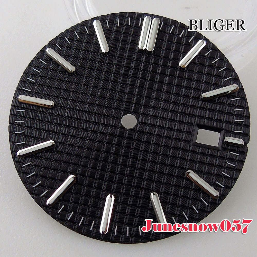 Accessories 31.7mm Watch Black/Blue/Silver/Green Dial With Date Window Fit NH35A
