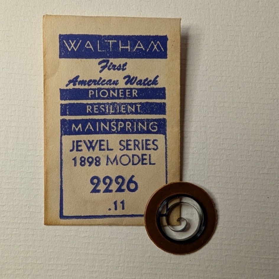Waltham Mainspring 2230 .11 – 1907 Model, 0s & 3-0s Pioneer Resilient Unit