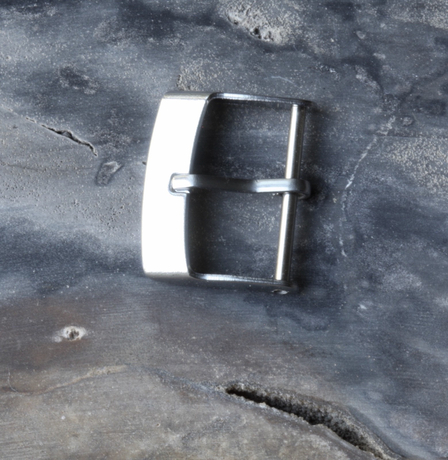 Square tropic type divers watch band 16mm inner size steel buckle NOS 1960s/70s