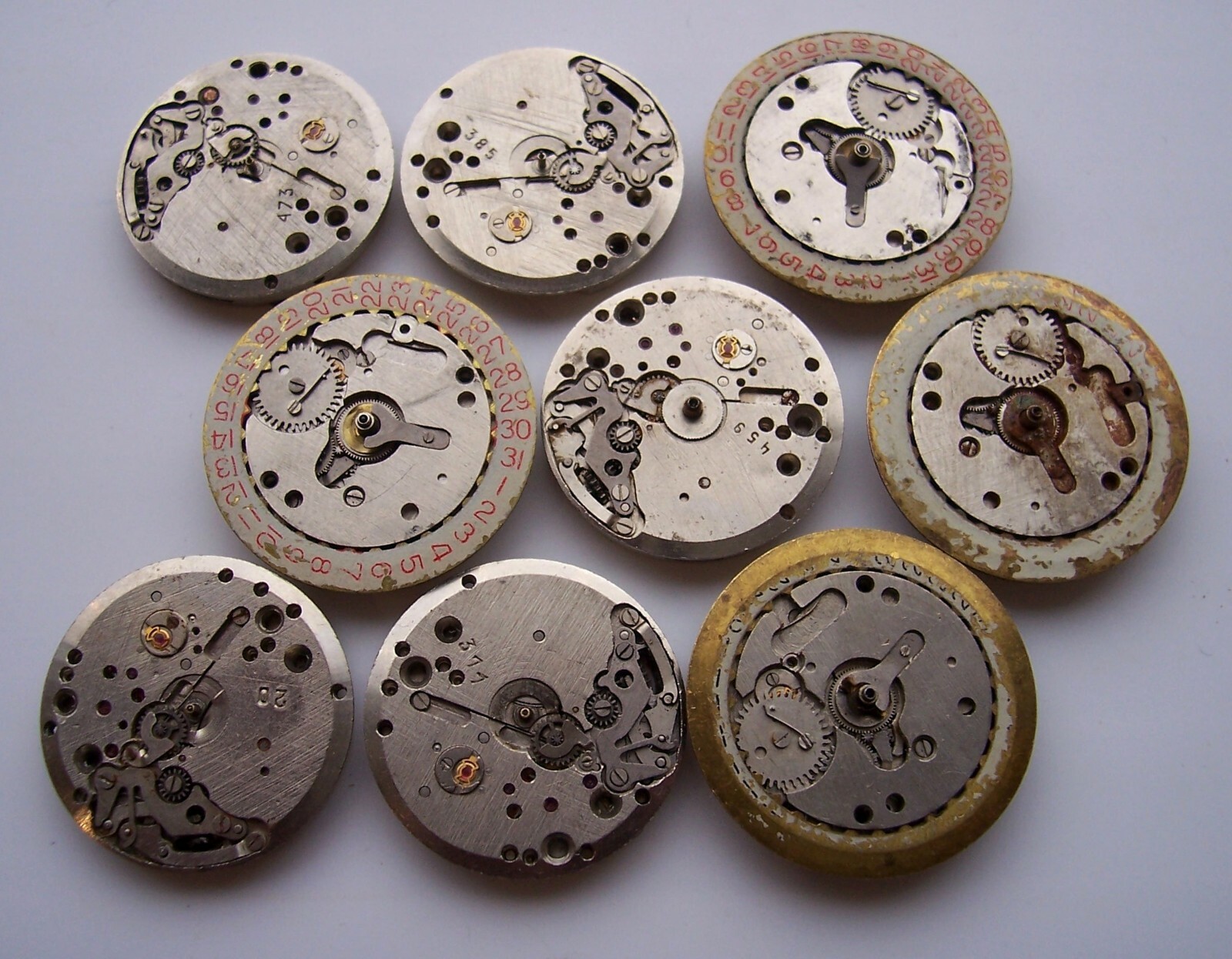 Lot 33 round mens watch movements WOSTOK KOMANDIRSKIE calibre 2209 2214 FREE