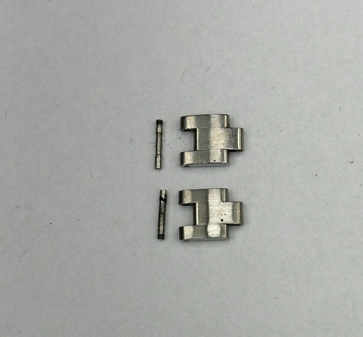 Genuine Rolex 10mm Brushed Solid S/S Oyster Old Style Lot Of 2Links w/Screws Lds