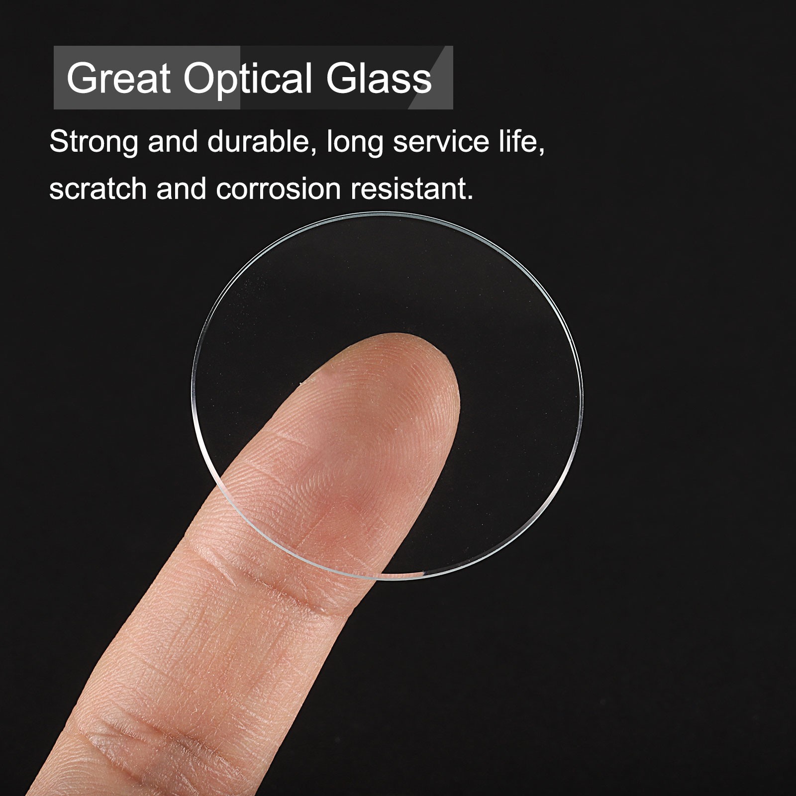 12pcs Watch Crystal Glass Lens 37mm Flat Round Glass Watch Face Crystals Lens