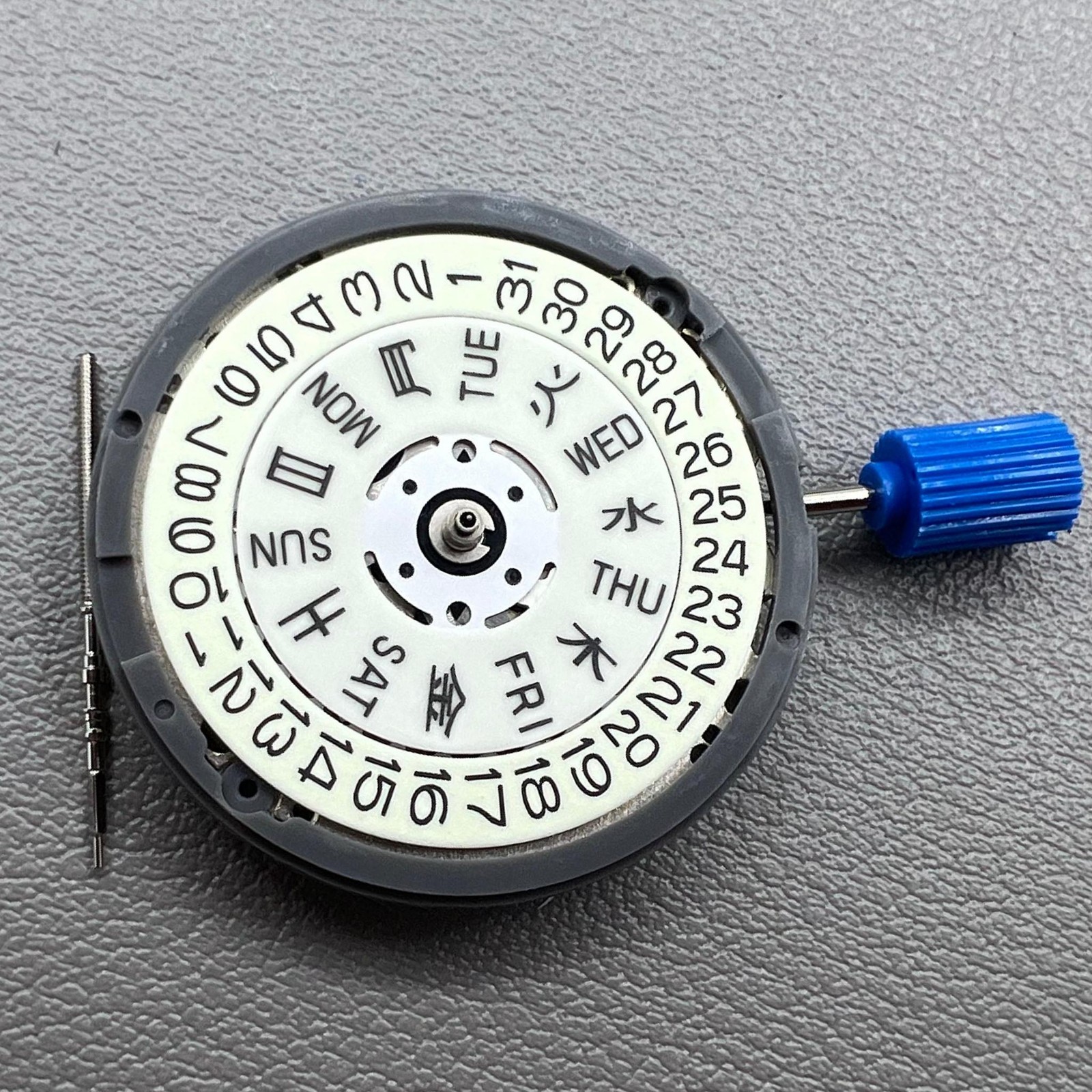 Seiko NH36A White Automatic Mechanical Movement Blue Lume Crown@3.0