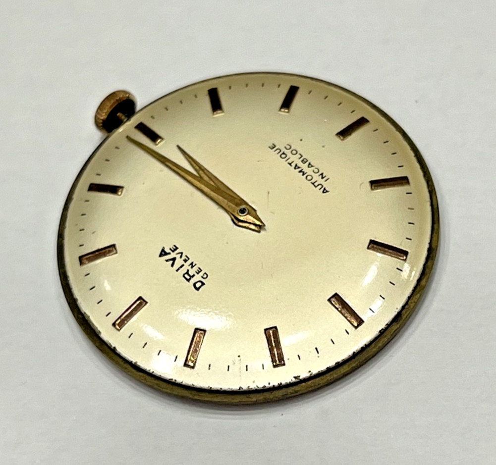 Dial & Movement Manual Eta 2390 Driva Geneve Jewels 17 Swiss Made Running