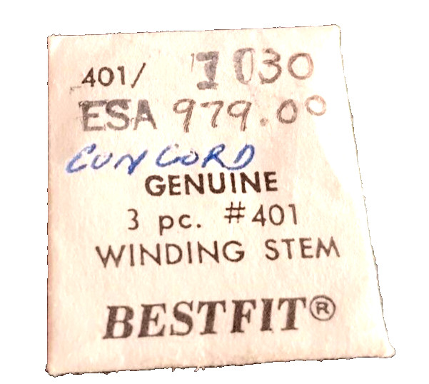 ESA 979.001 Winding Stem part #401/3030 one stem